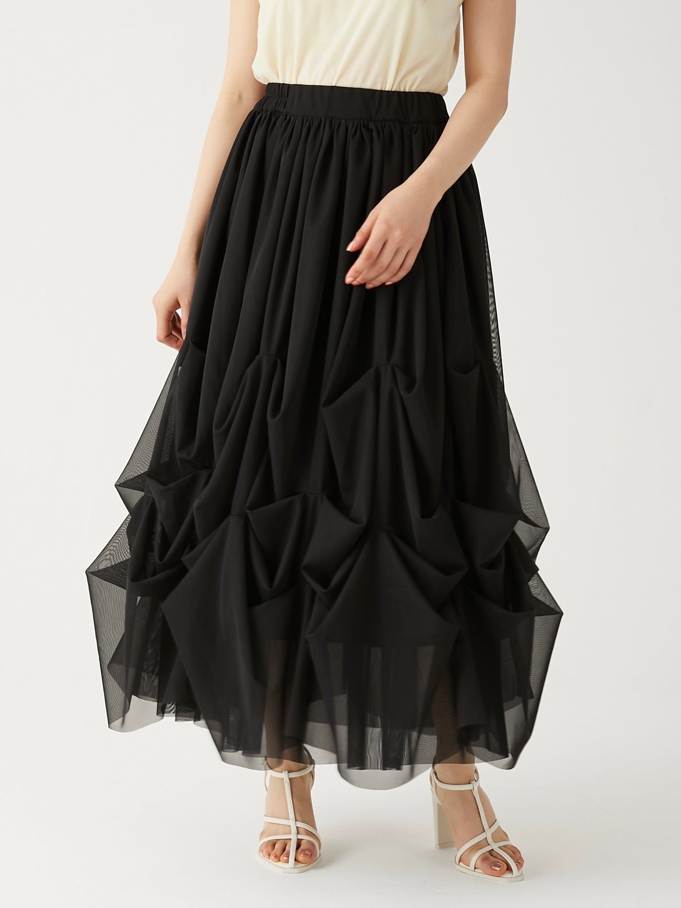 lily tulle long skirt