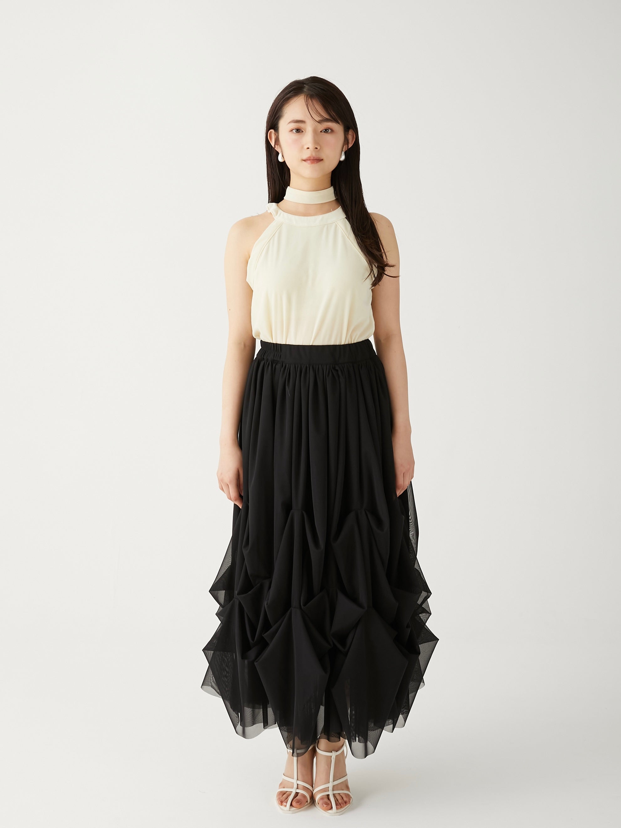 lily tulle long skirt
