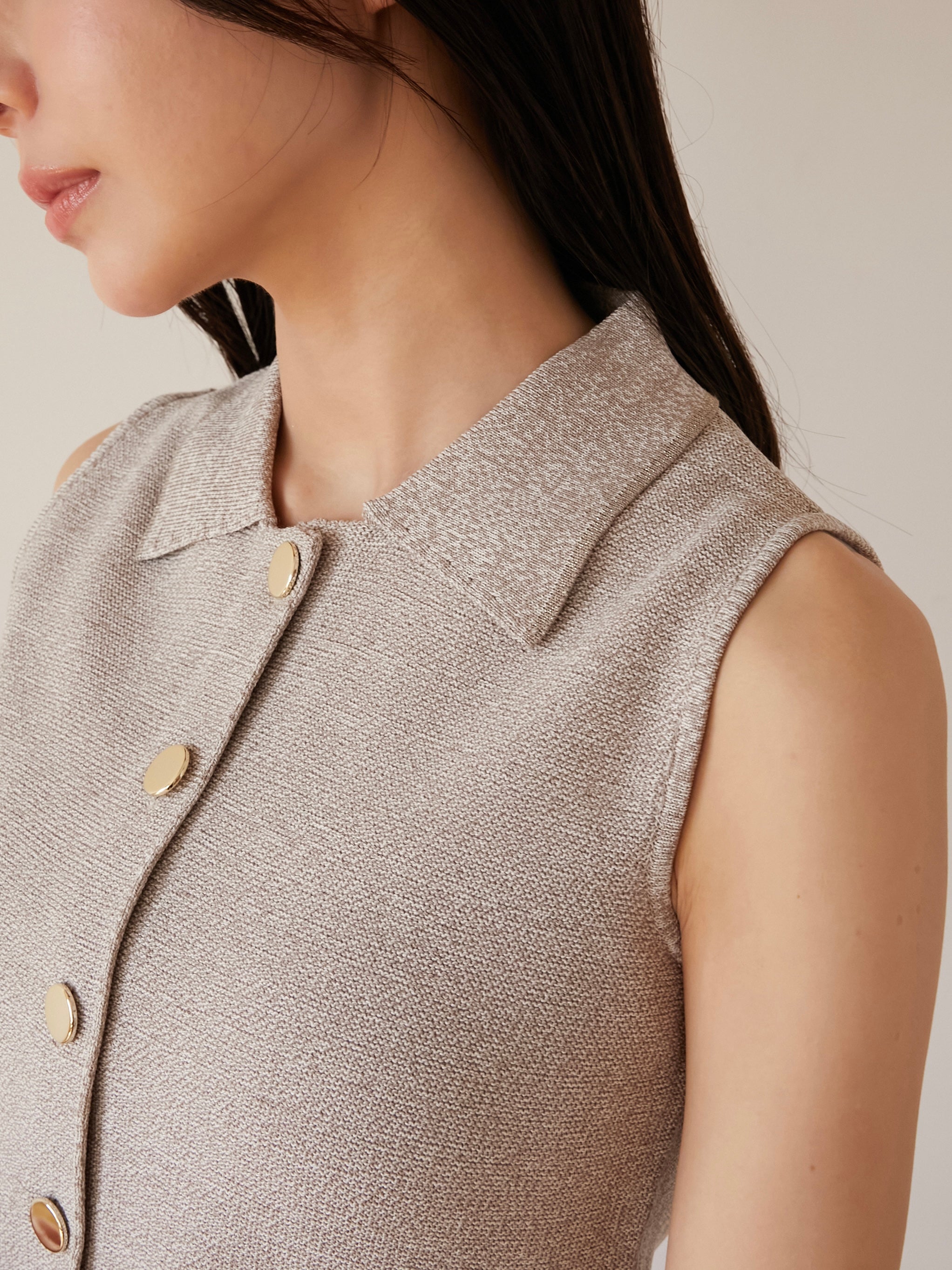 polo knit vest|期間限定10%OFF