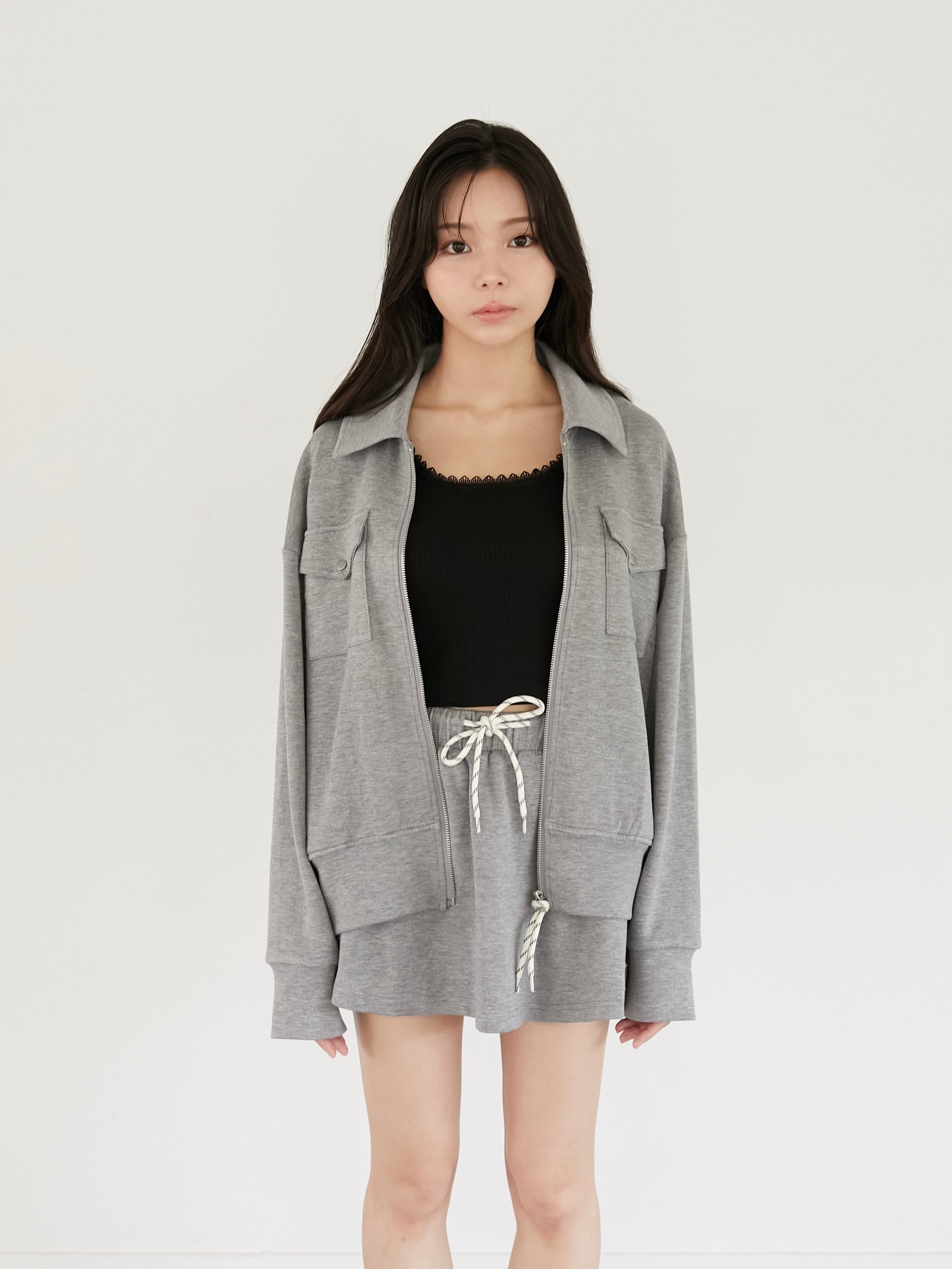【flight collection】jacket & flare mini skirt