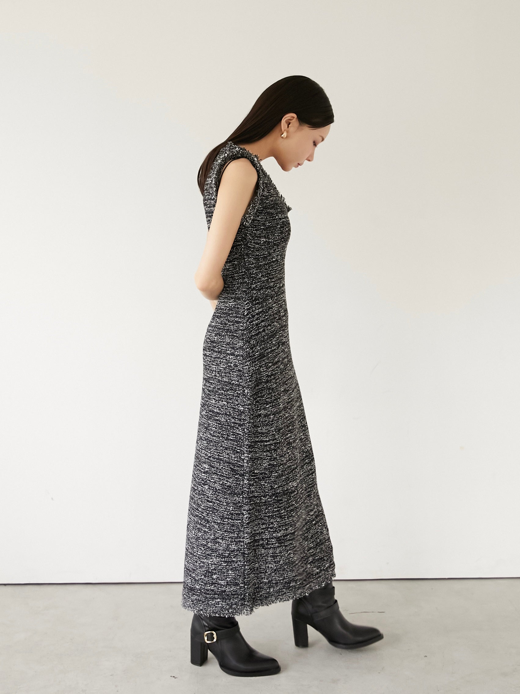 marble knit tweed op