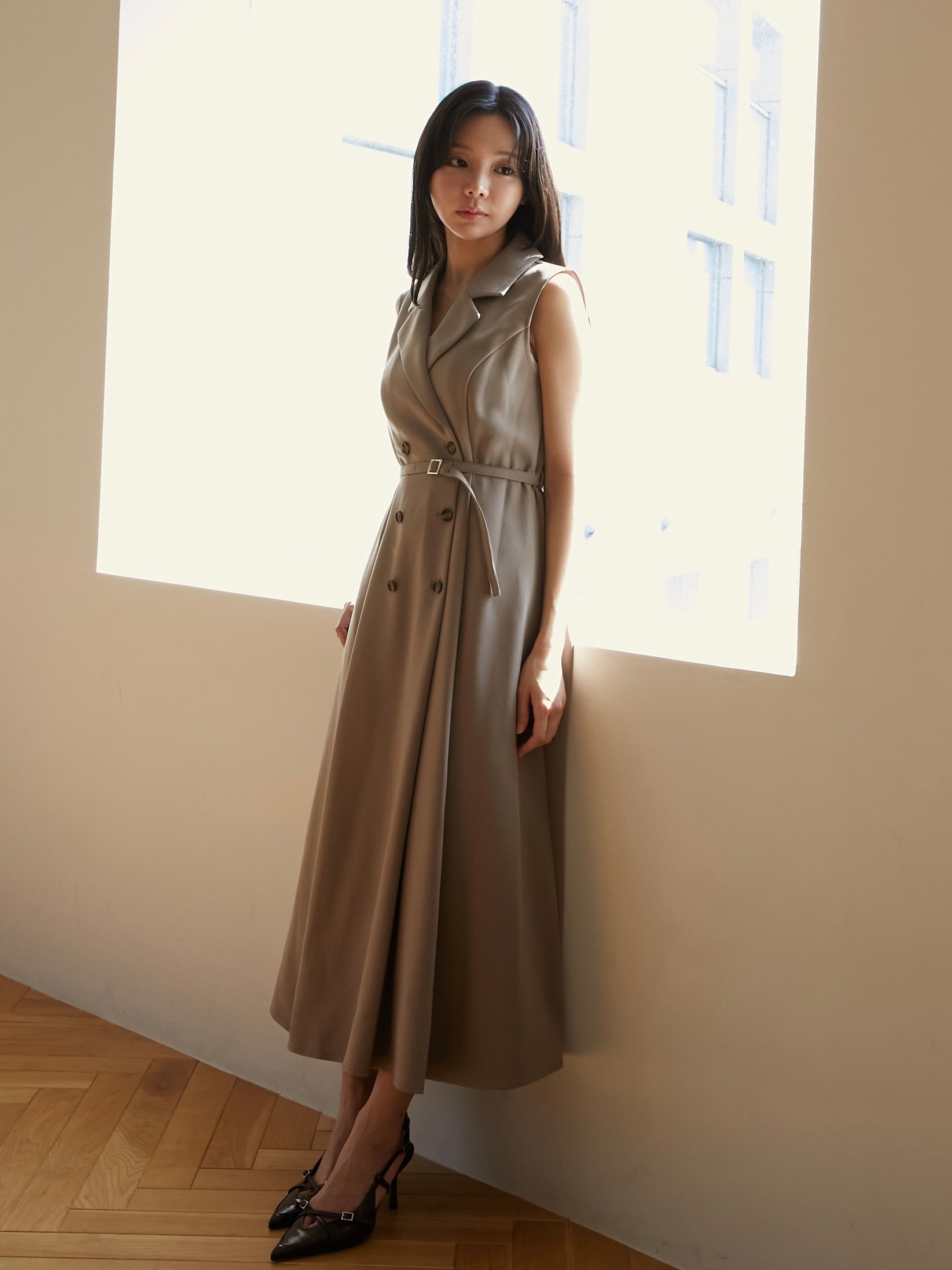 trench long dress|期間限定10%OFF