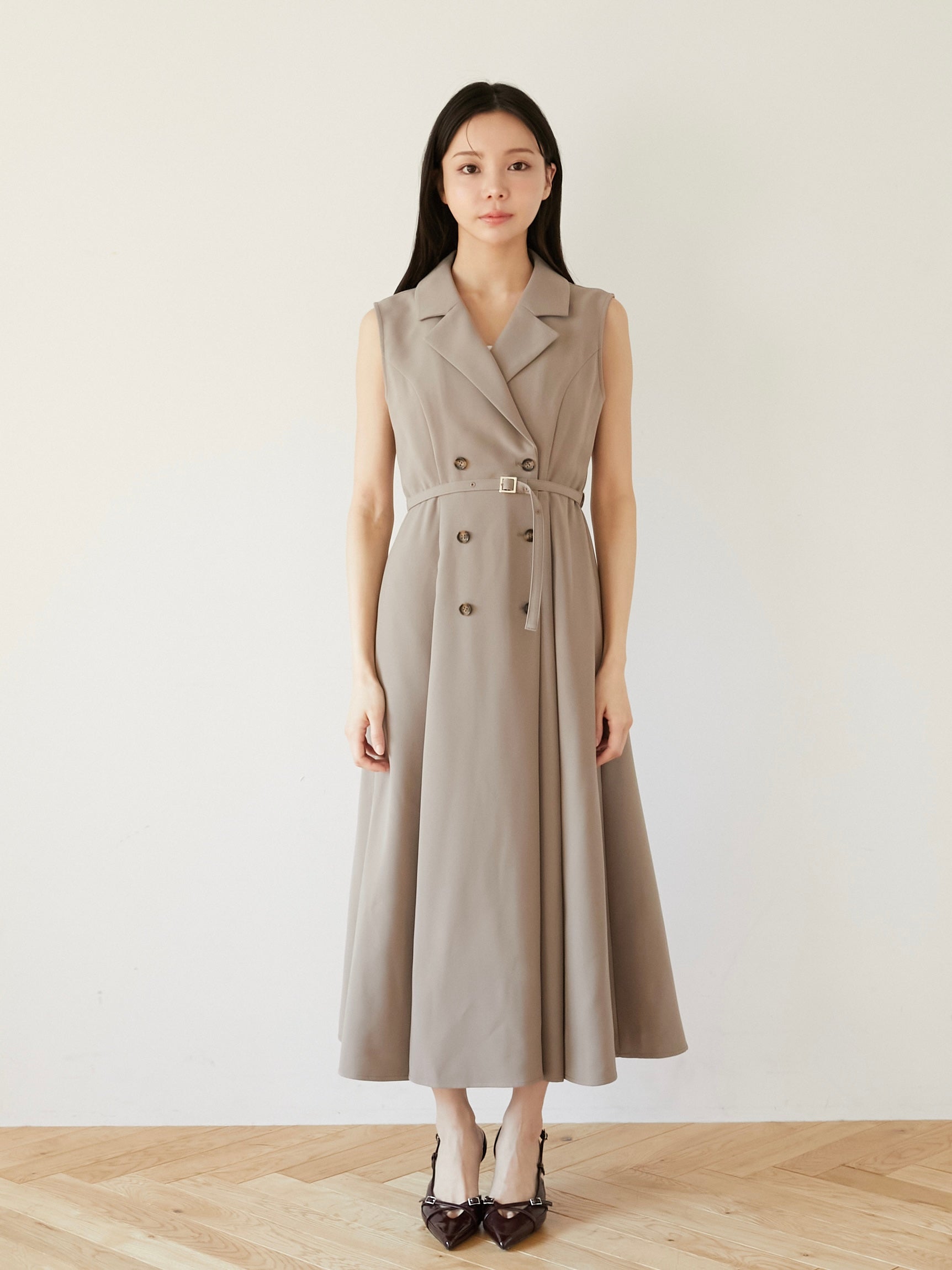 trench long dress|期間限定10%OFF