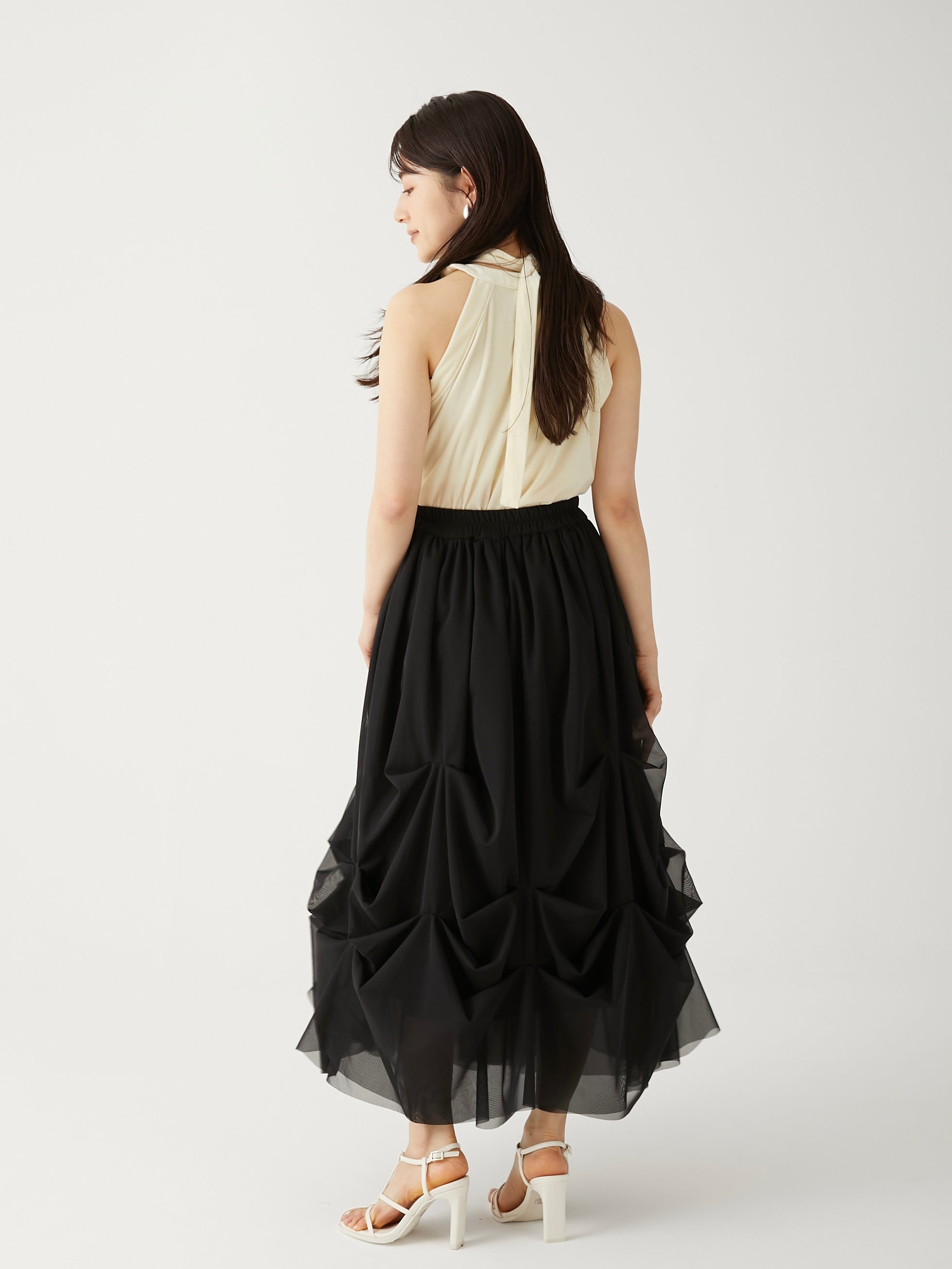 lily tulle long skirt