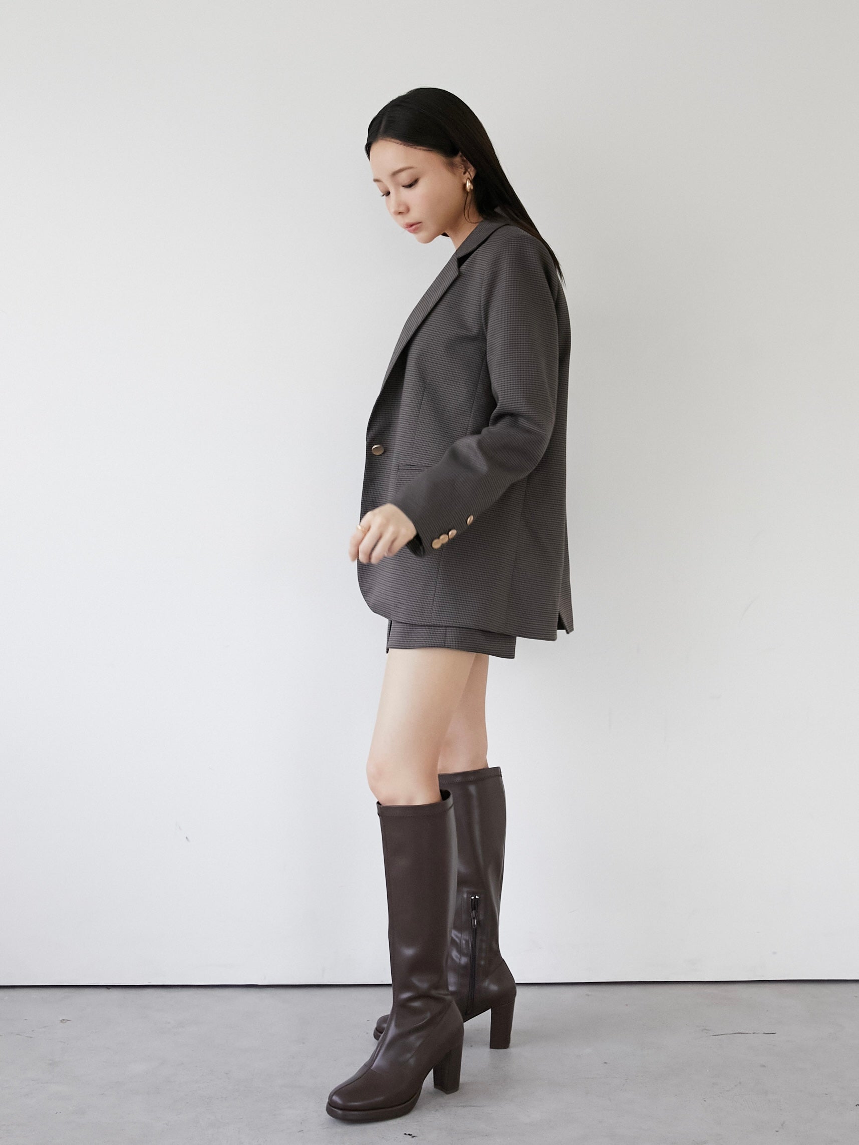 check mini skort