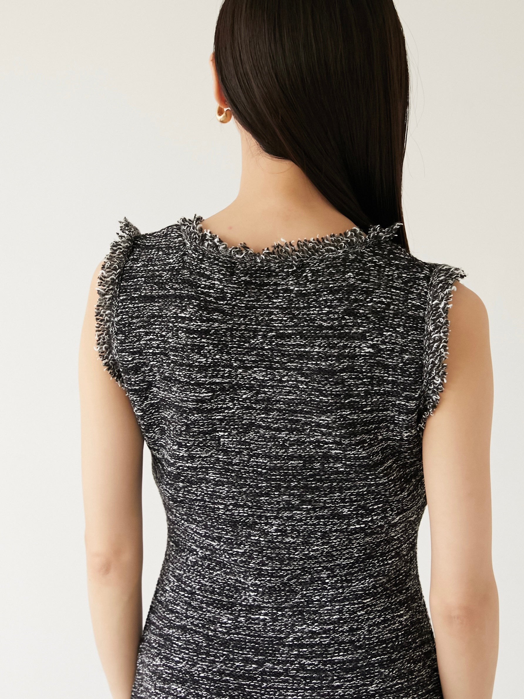 marble knit tweed op