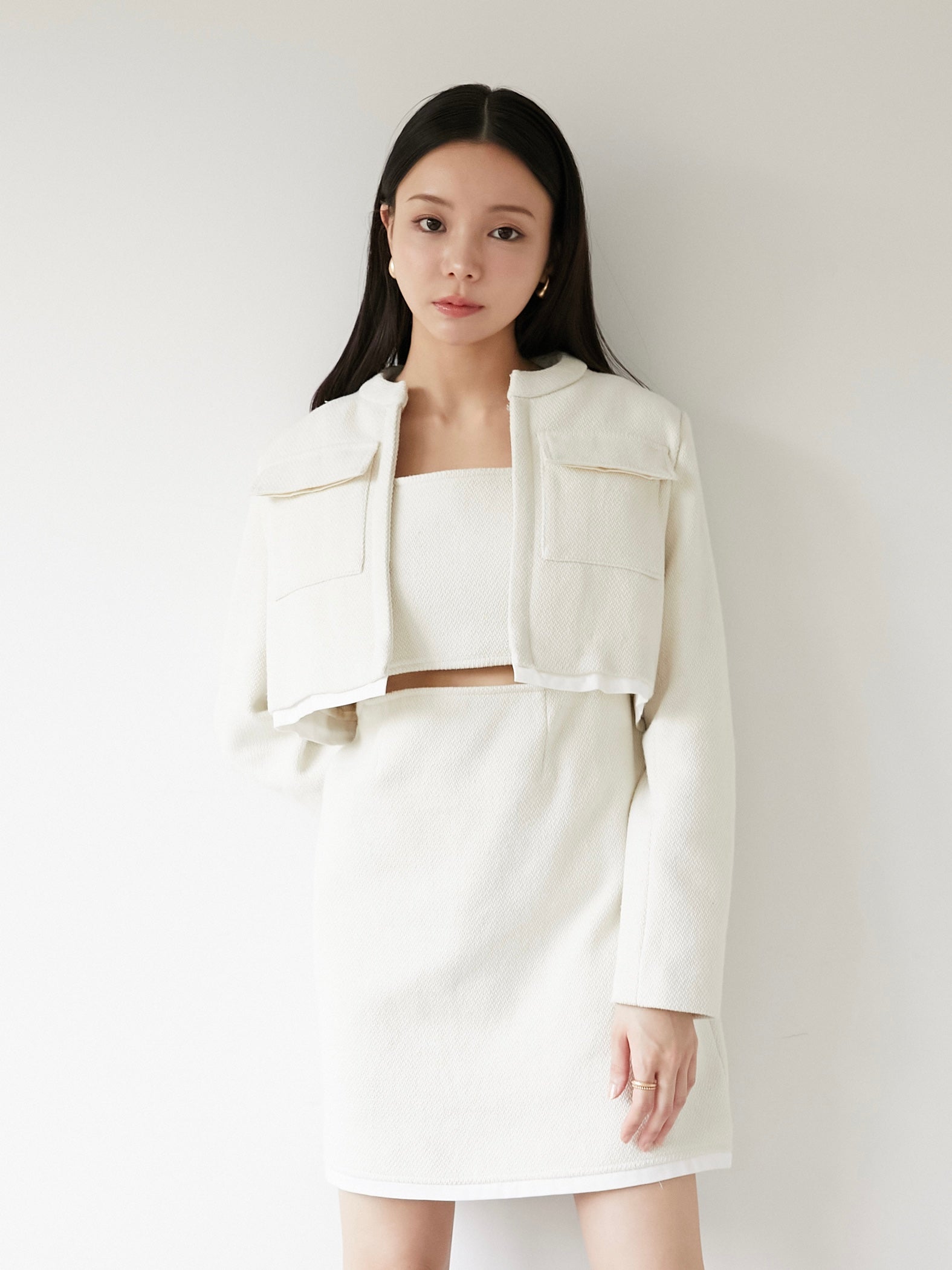tweed short jacket