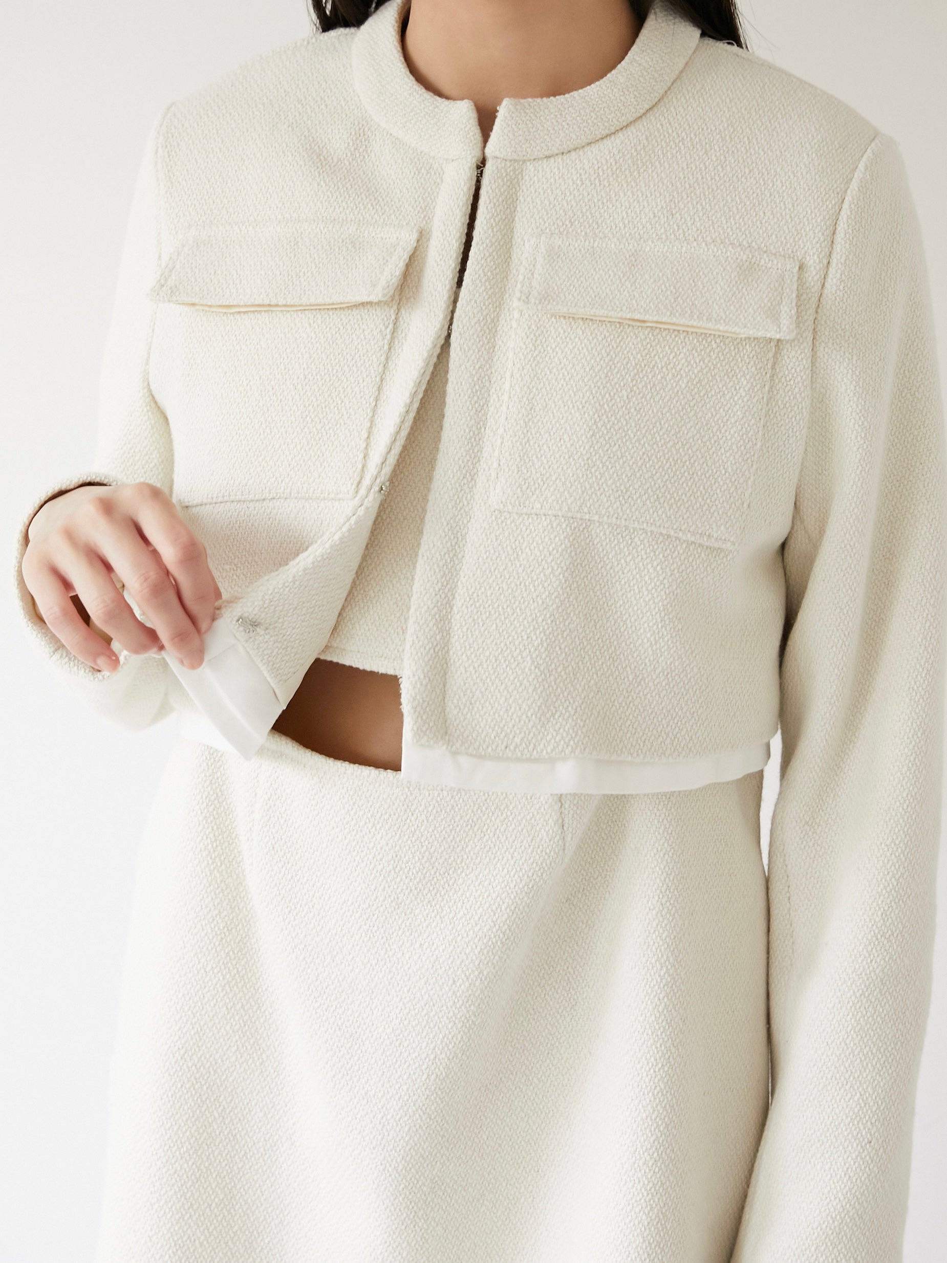 tweed short jacket