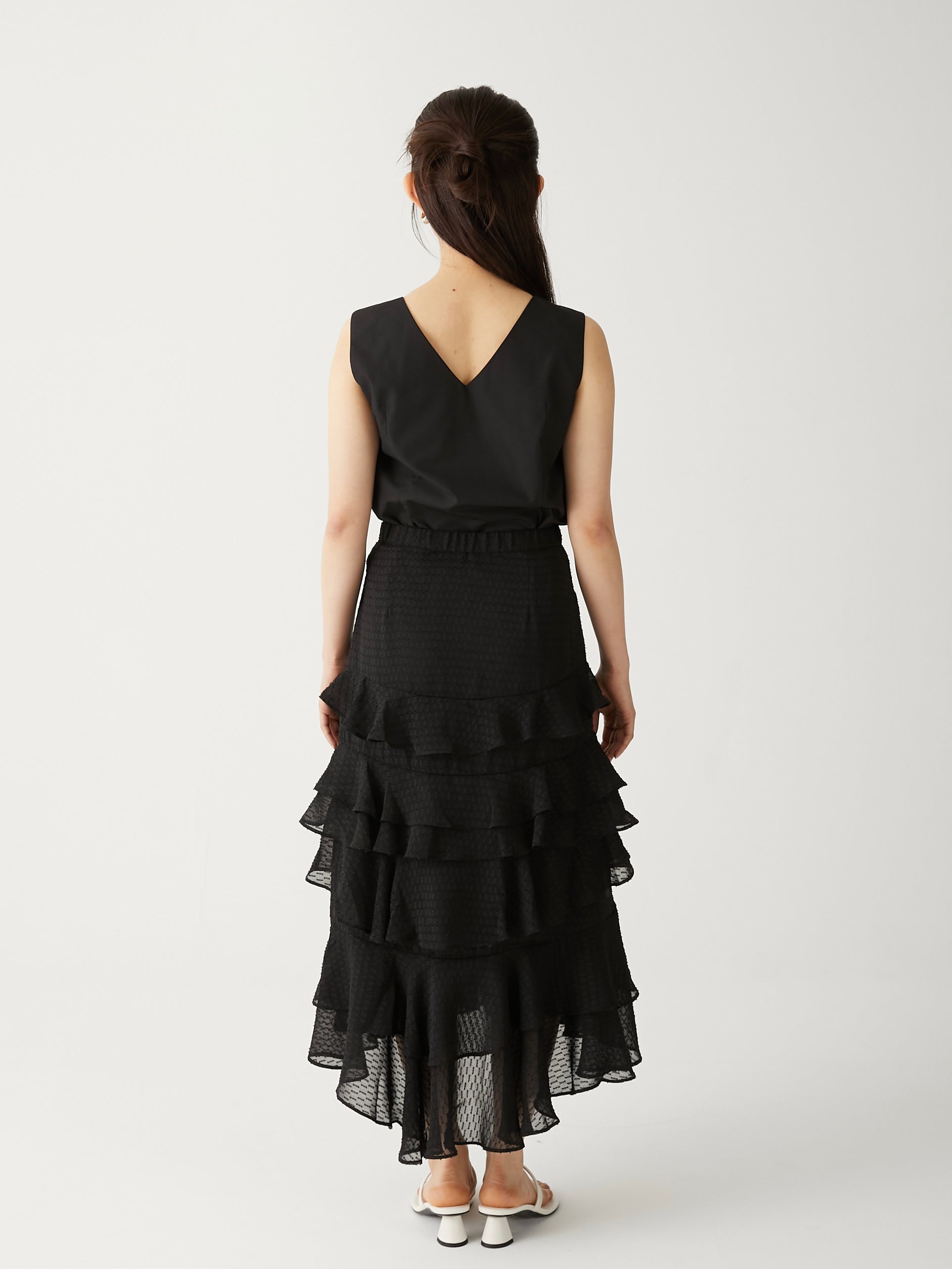 frill asymmetry skirt