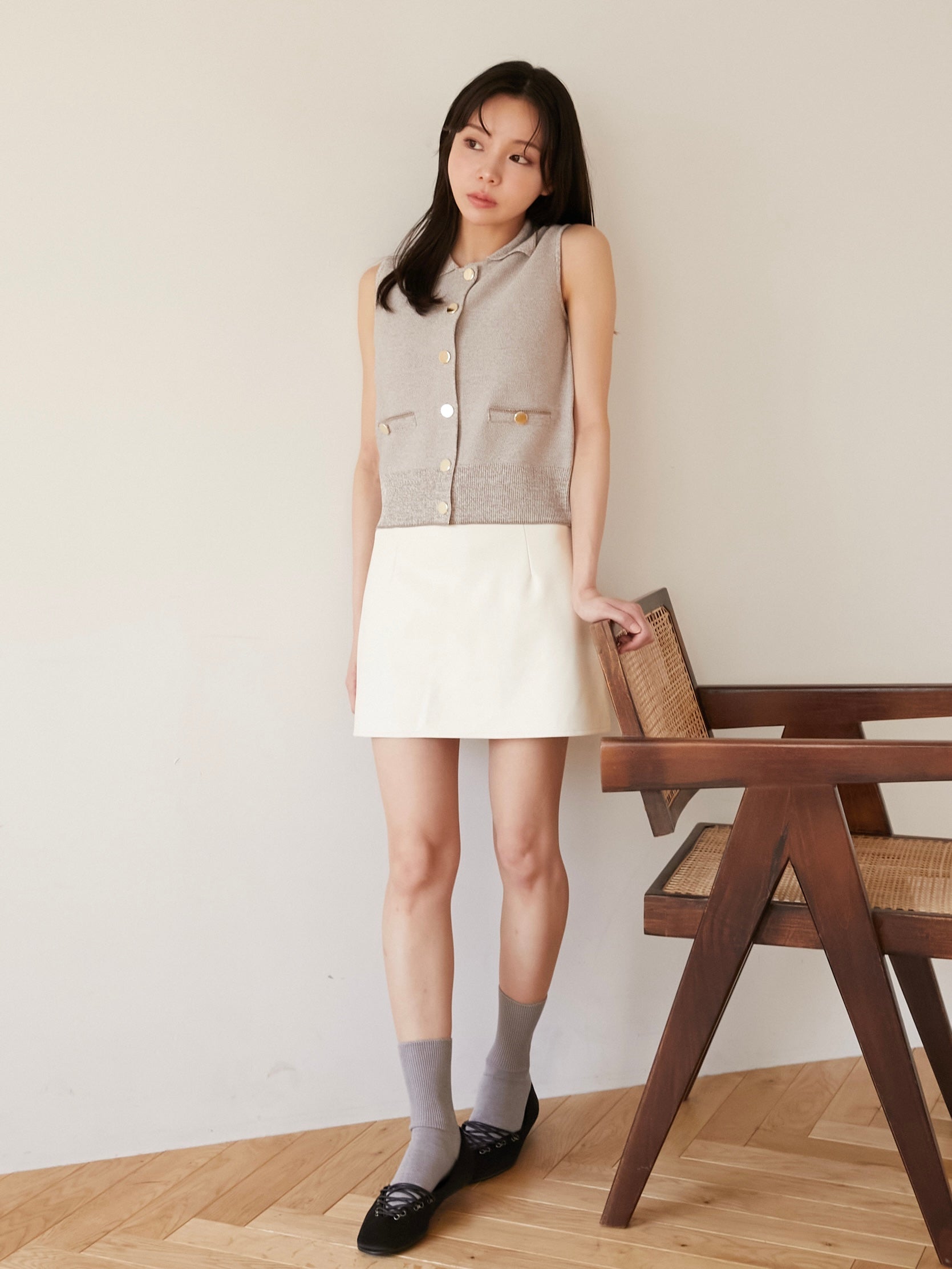 polo knit vest|期間限定10%OFF
