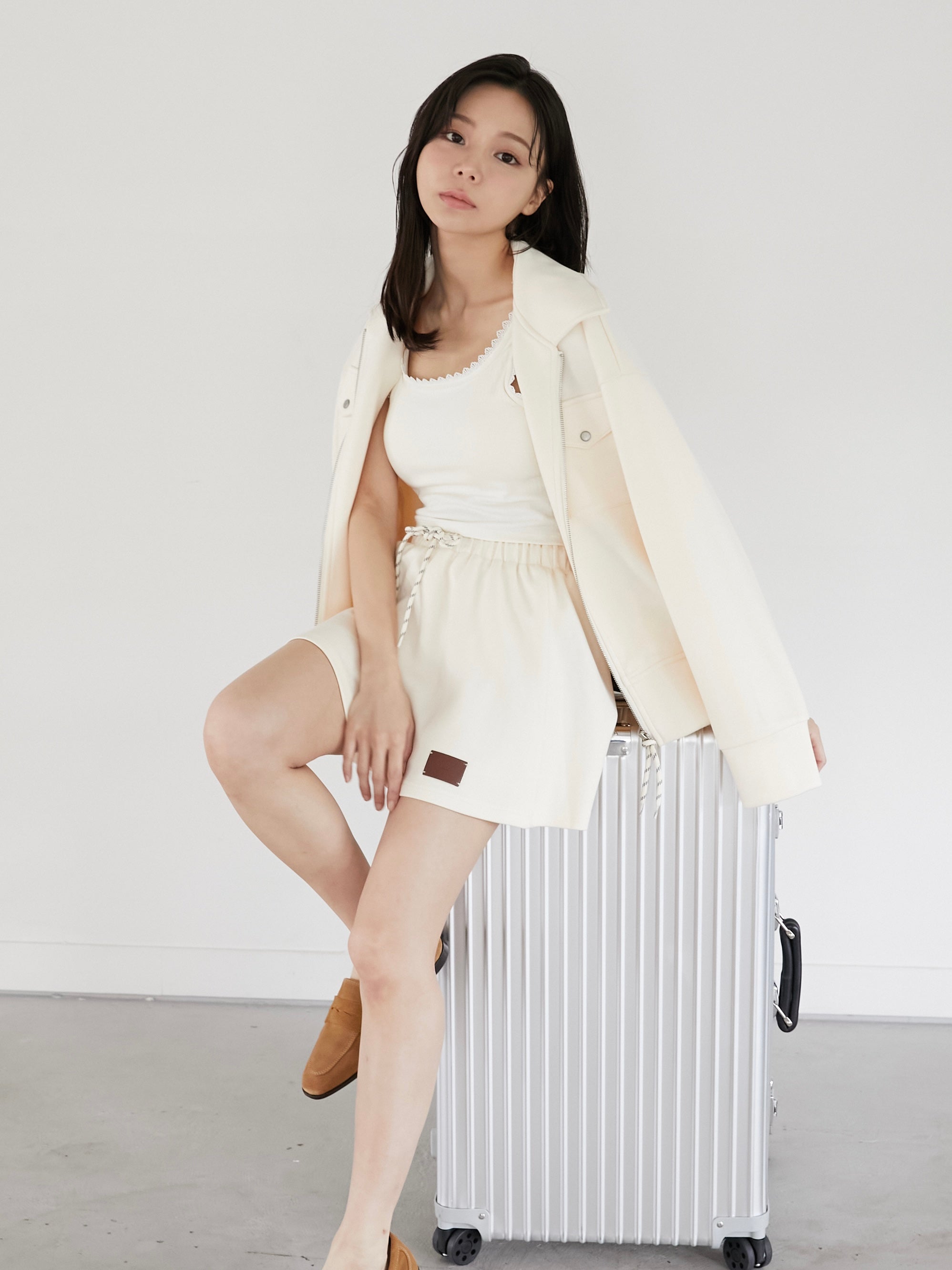 【flight collection】jacket & flare mini skirt