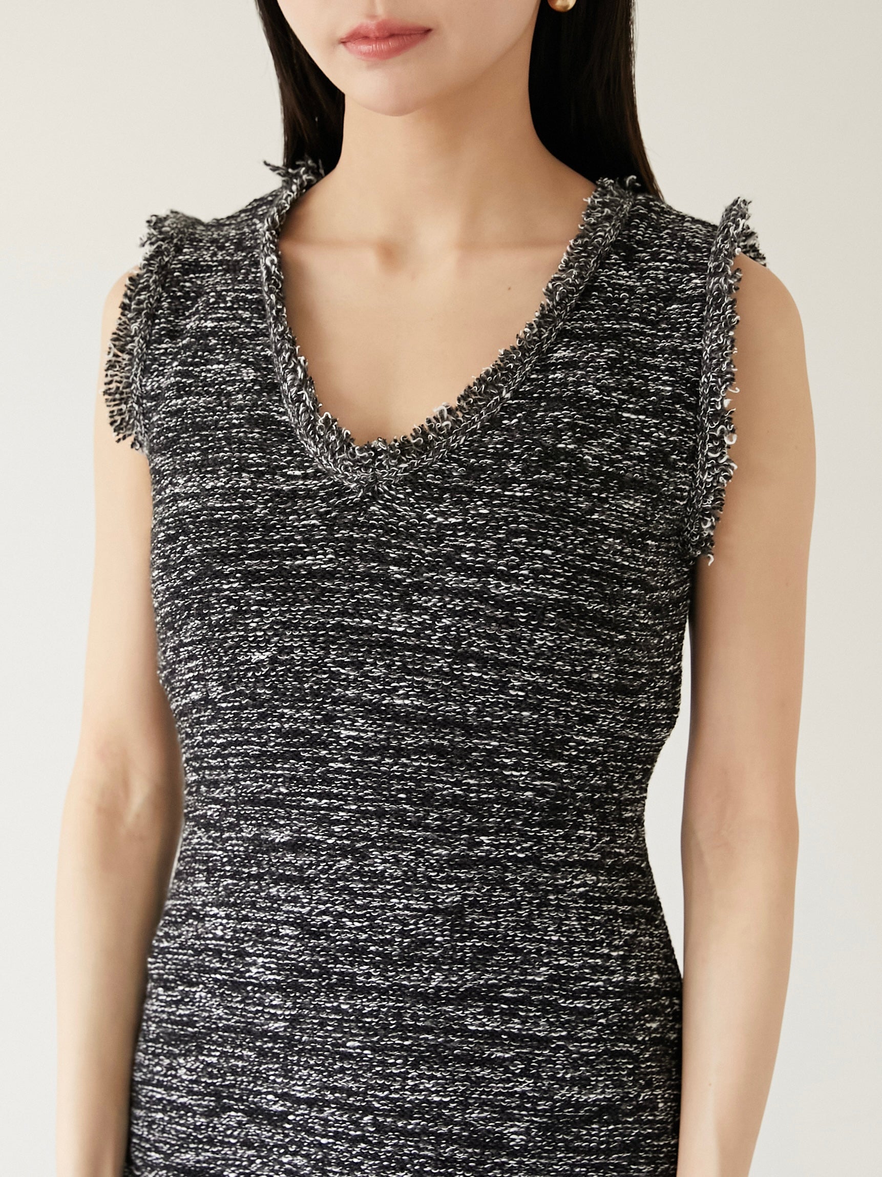 marble knit tweed op