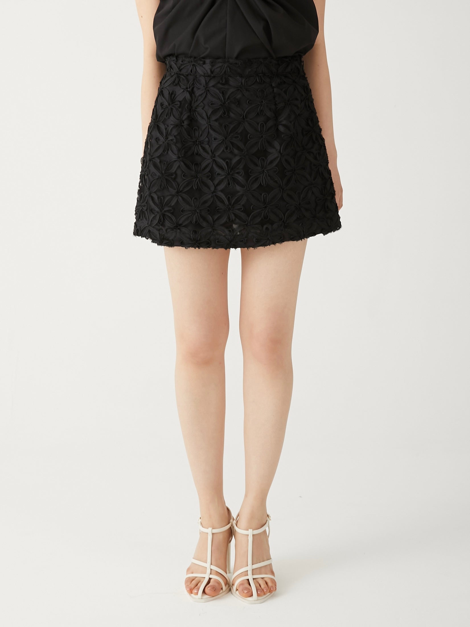 lace mini skirt