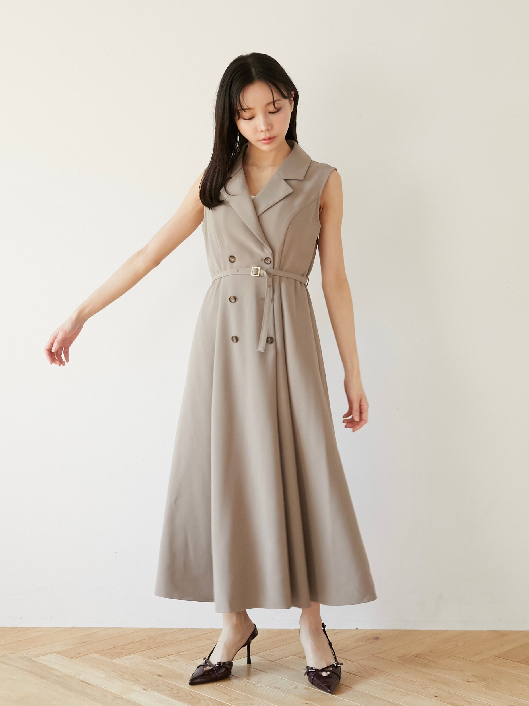 trench long dress|期間限定10%OFF