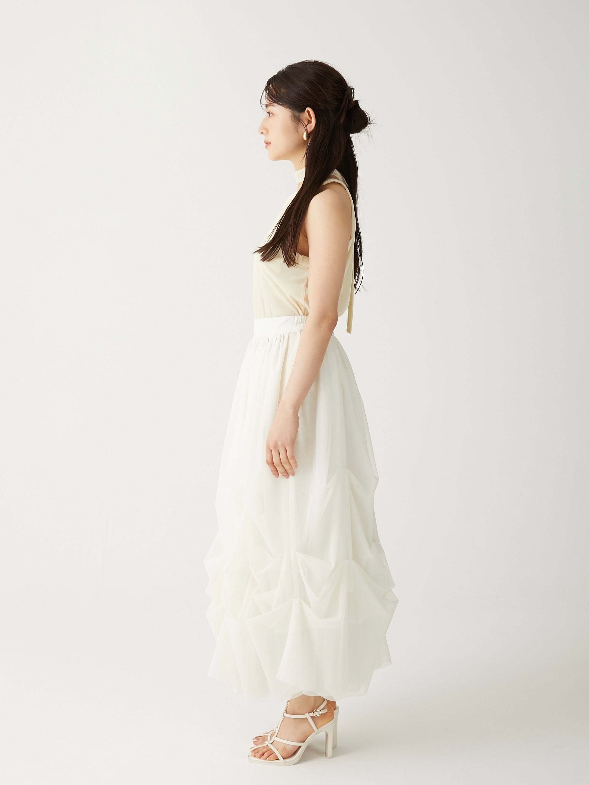 lily tulle long skirt