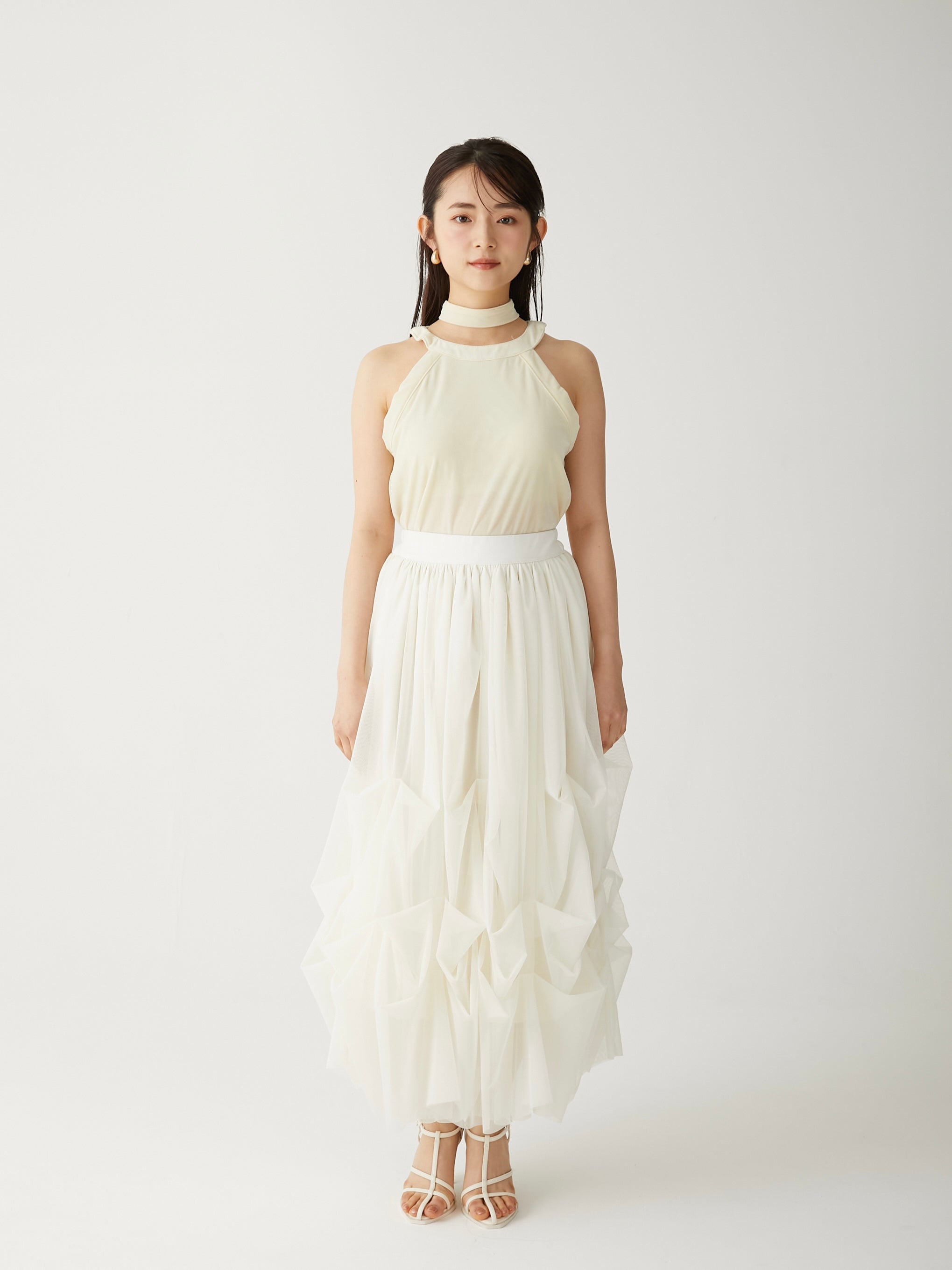 lily tulle long skirt
