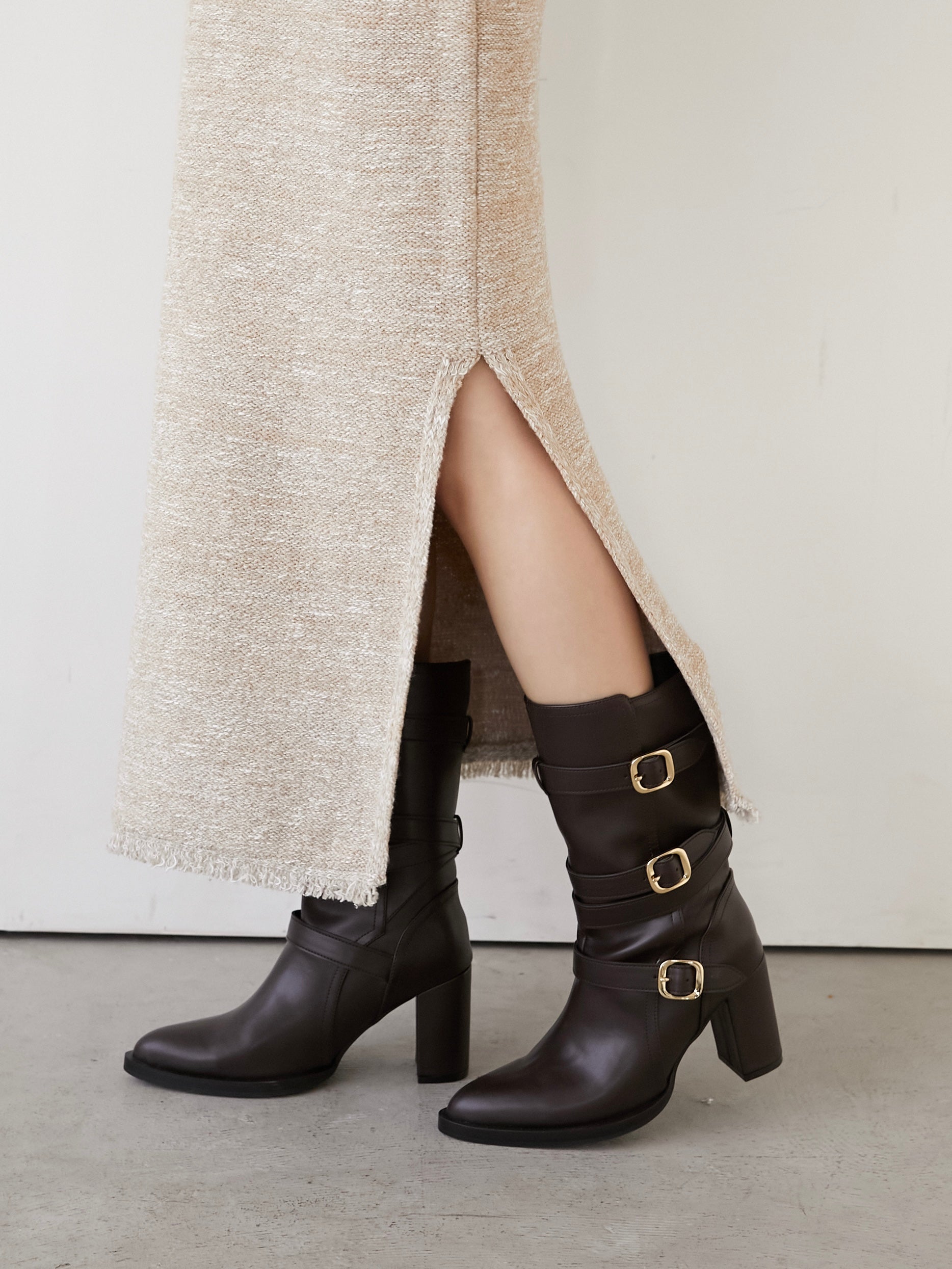marble knit tweed op