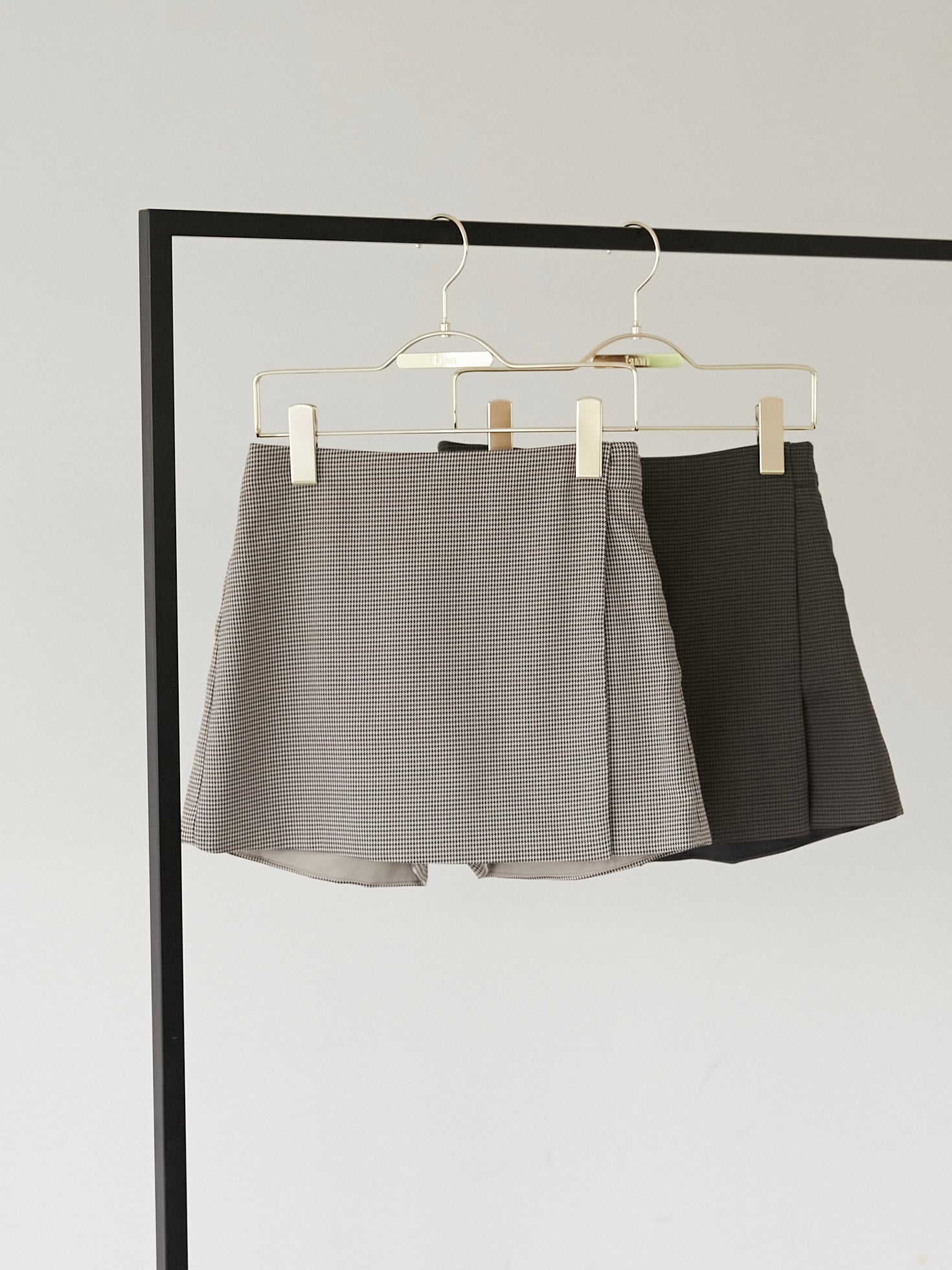 check mini skort