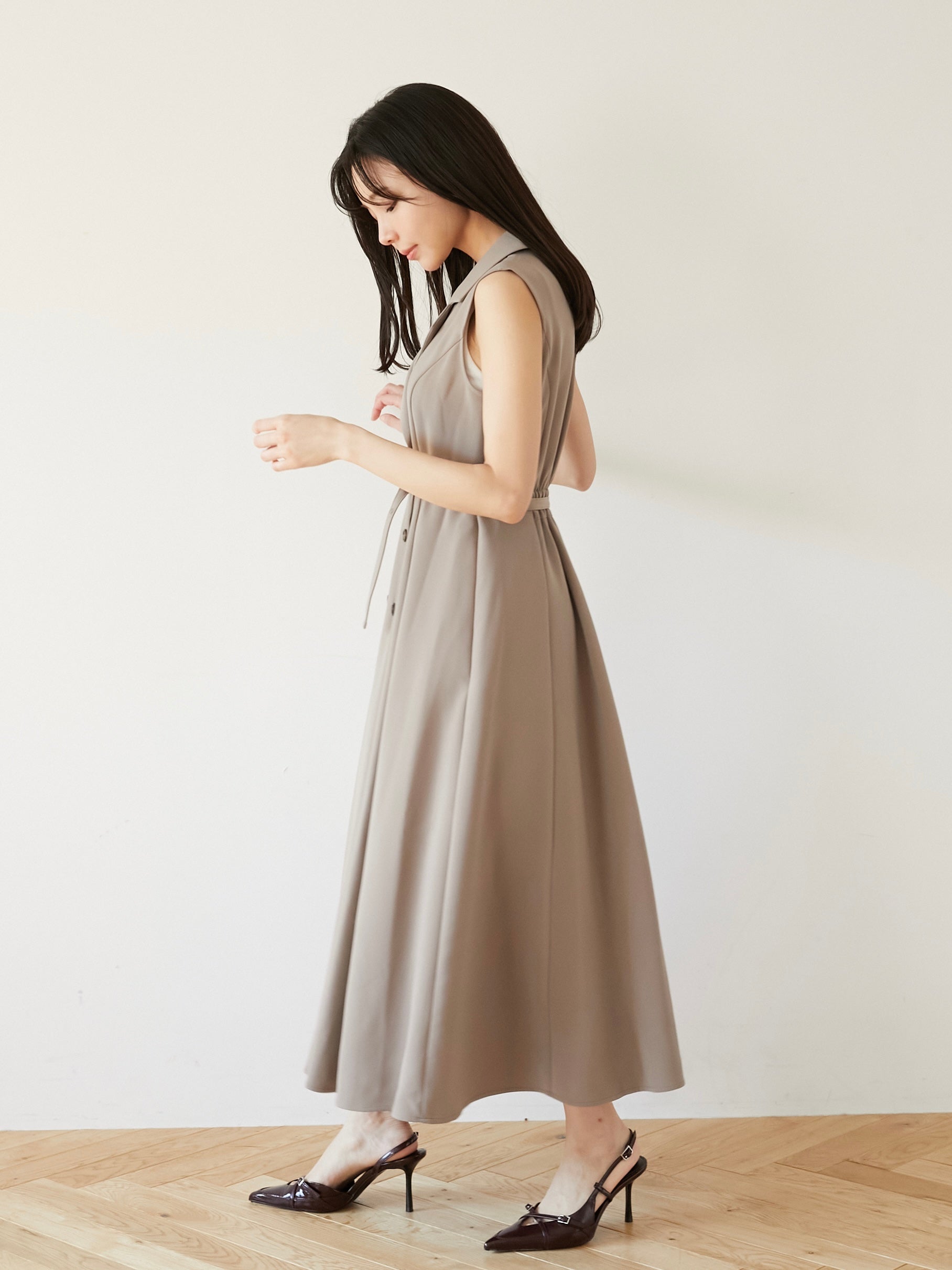 trench long dress|期間限定10%OFF
