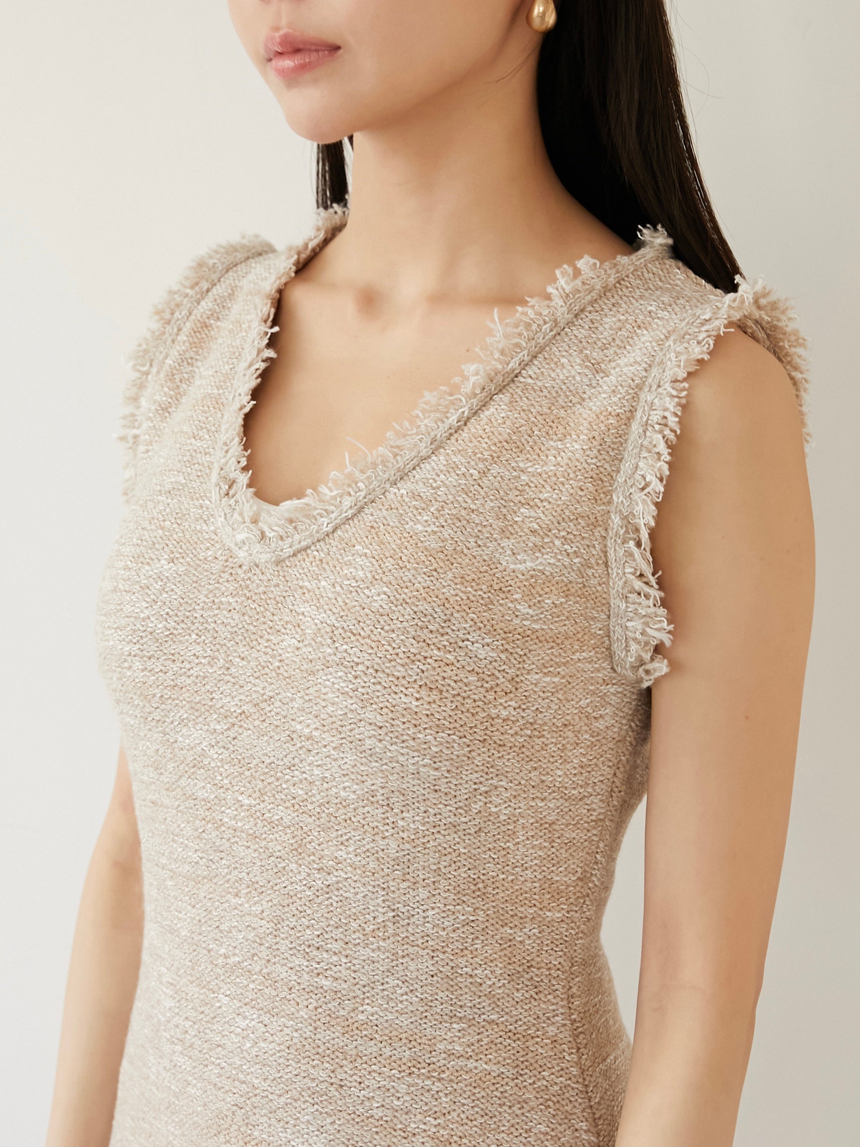 marble knit tweed op