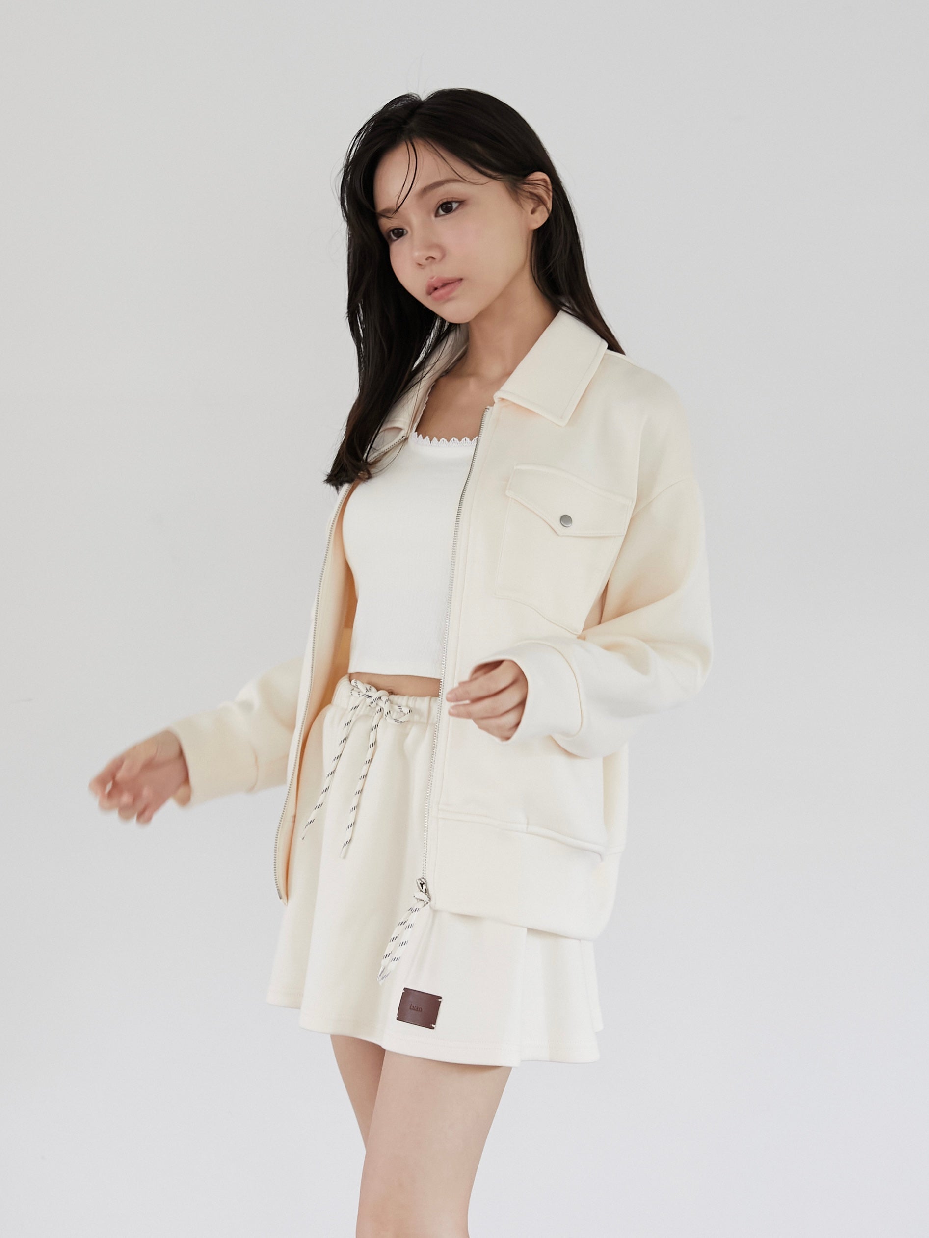 【flight collection】jacket & flare mini skirt