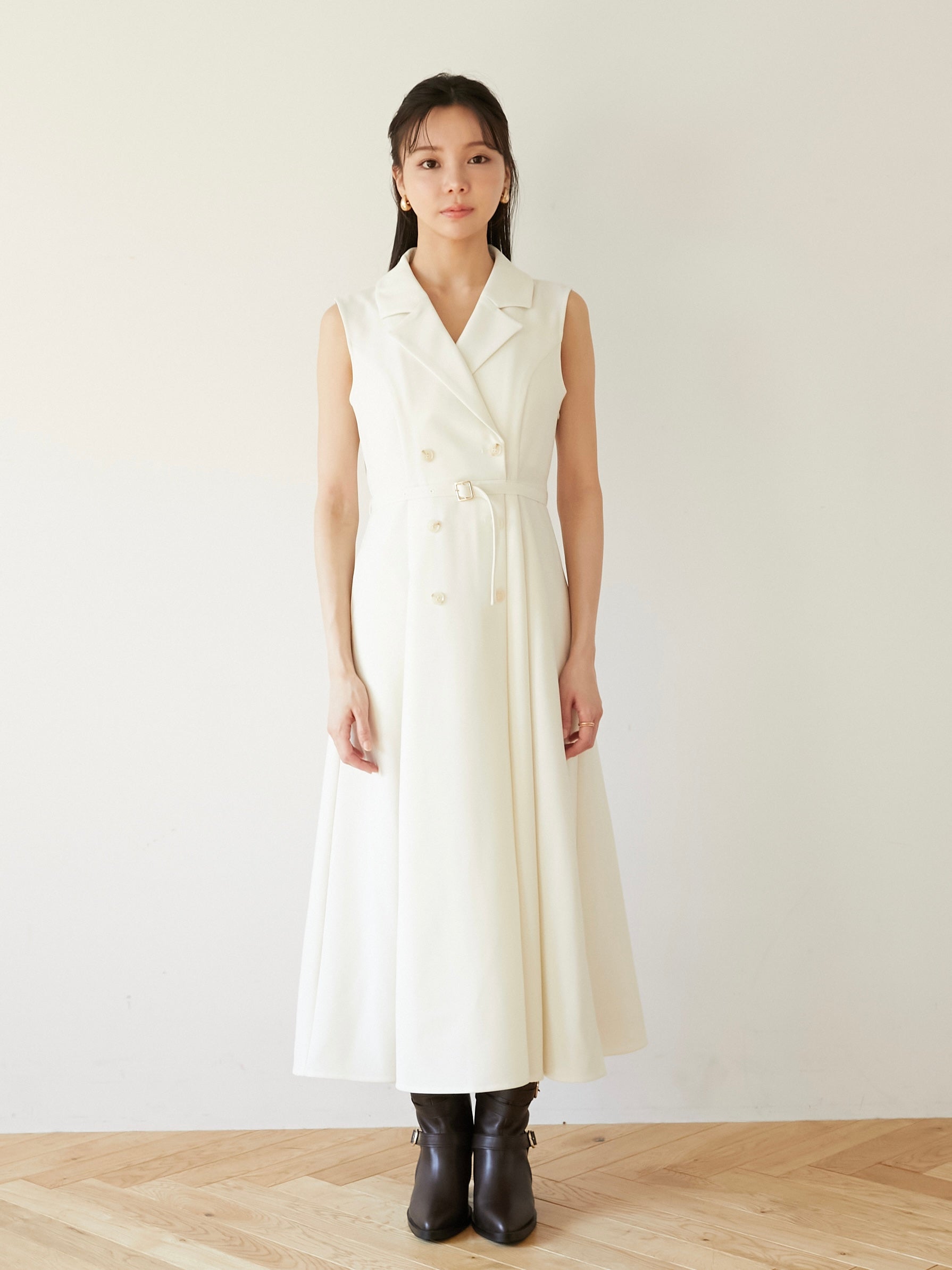 trench long dress|期間限定10%OFF