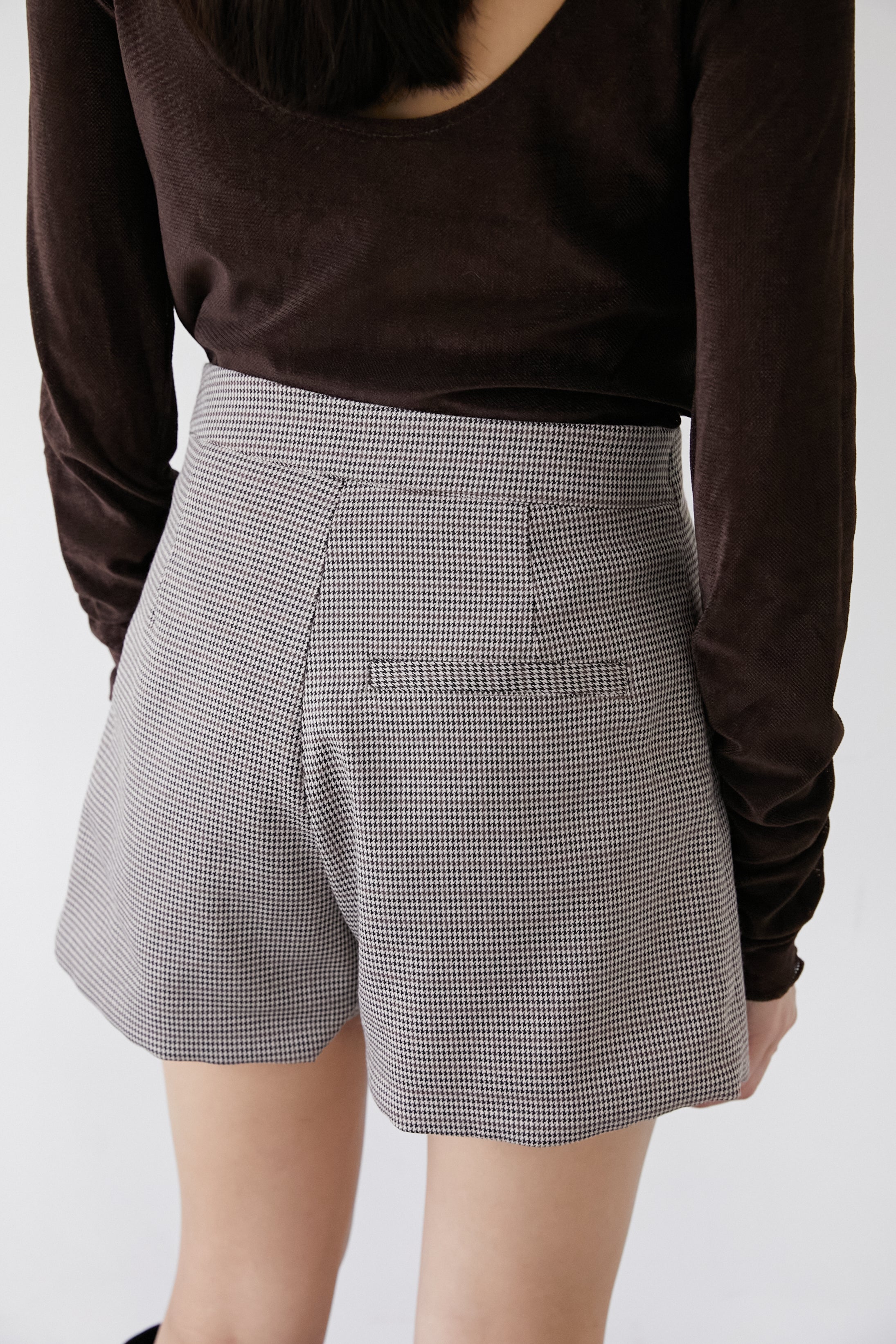 check mini skort
