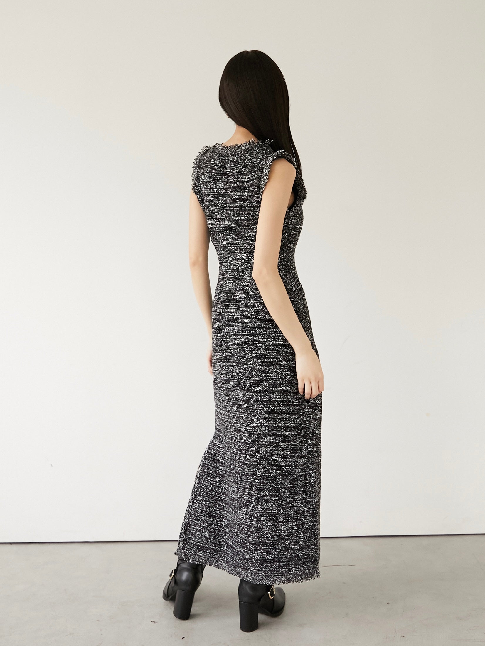 marble knit tweed op