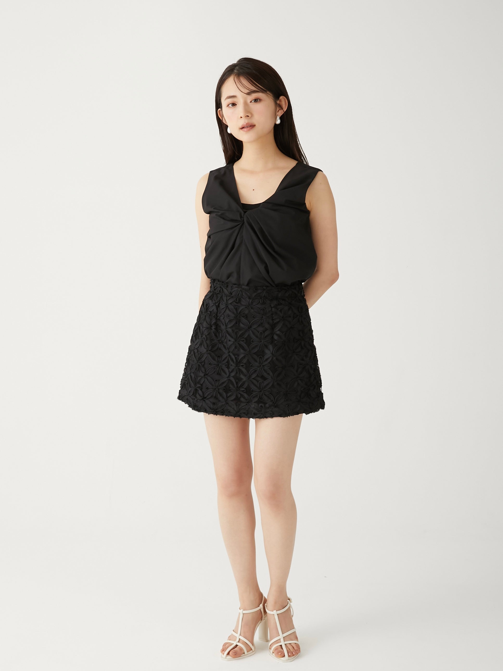 lace mini skirt
