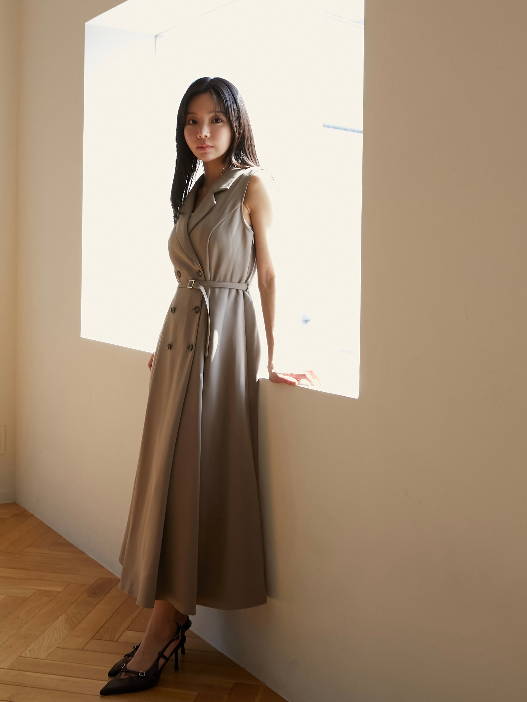 trench long dress|期間限定10%OFF