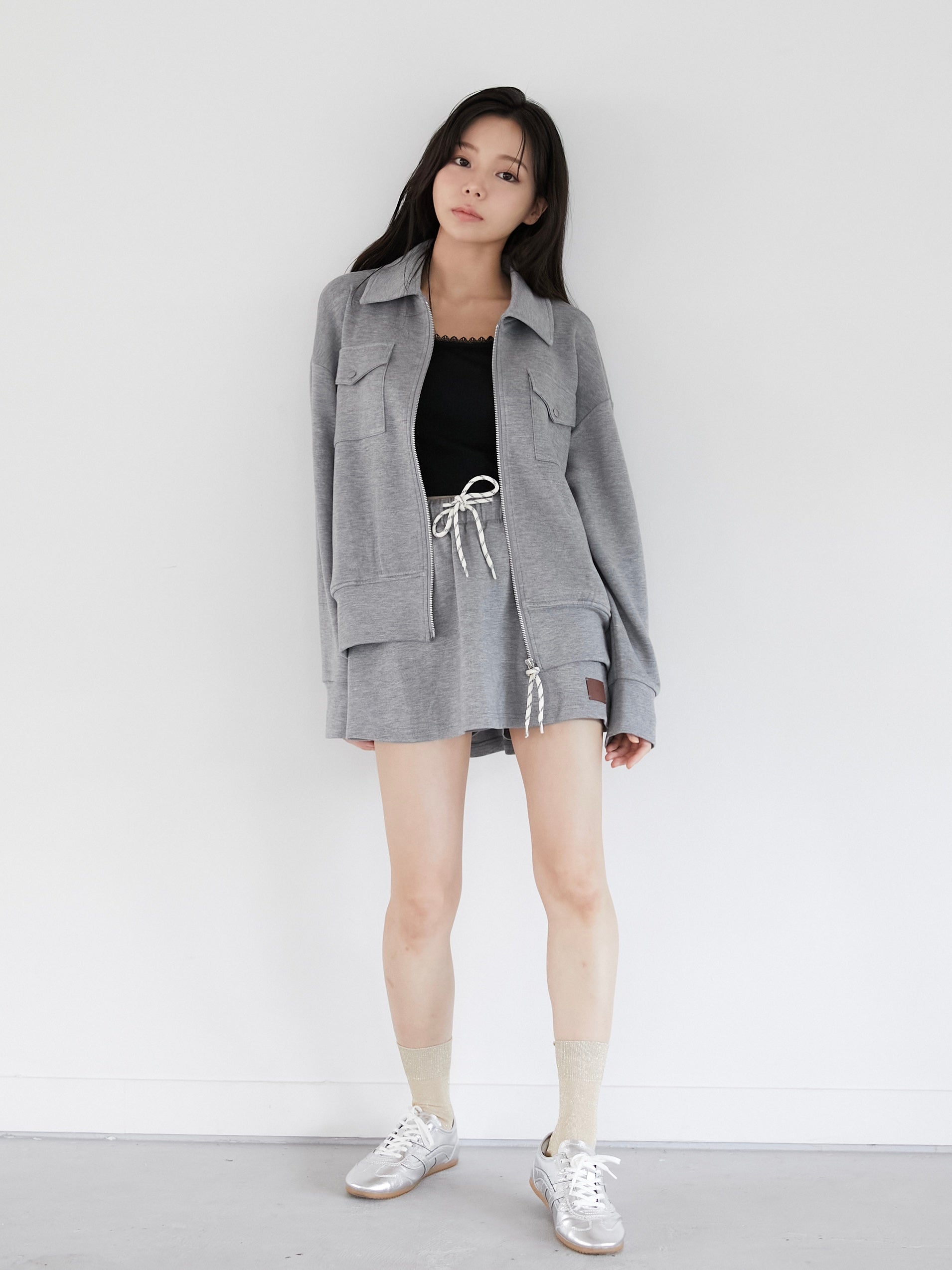 【flight collection】jacket & flare mini skirt