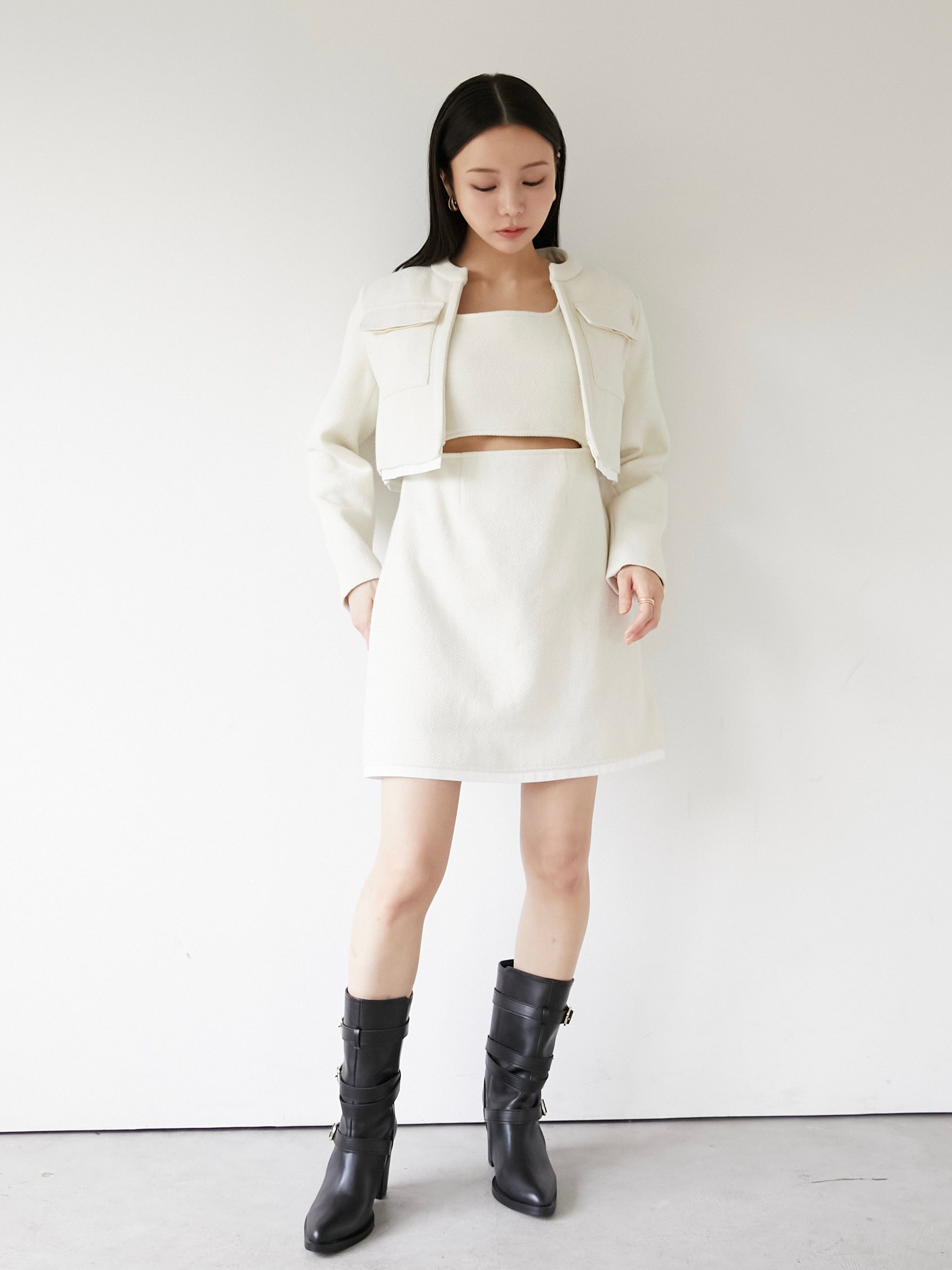 tweed short jacket