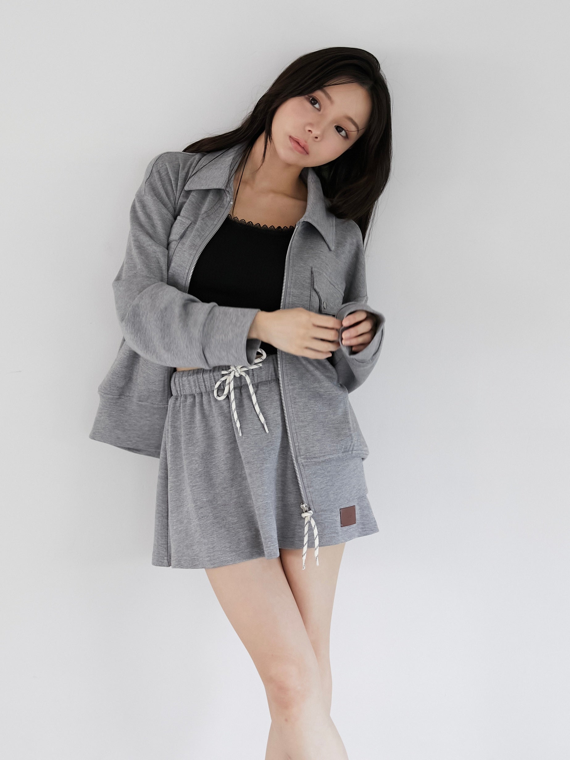 【flight collection】jacket & flare mini skirt