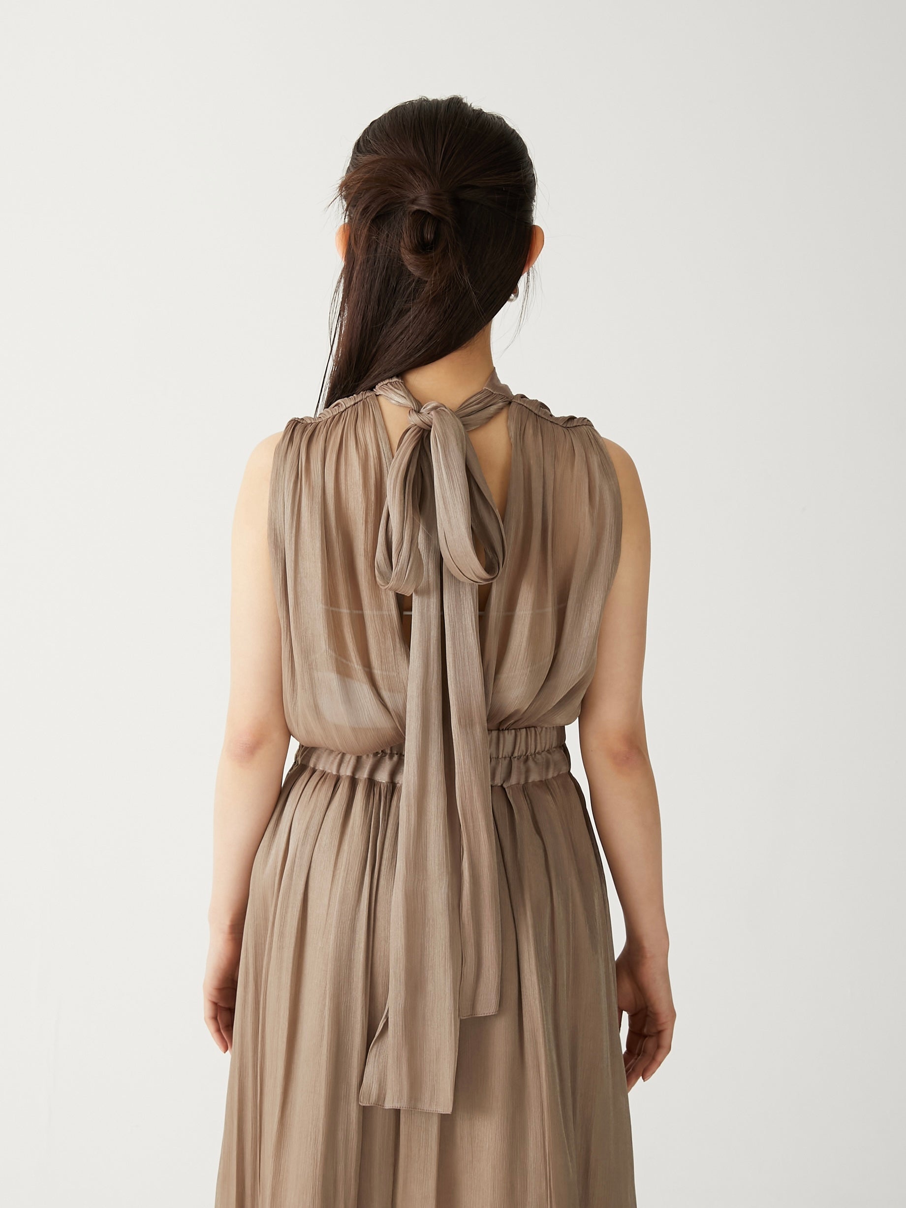 shiny ribbon blouse