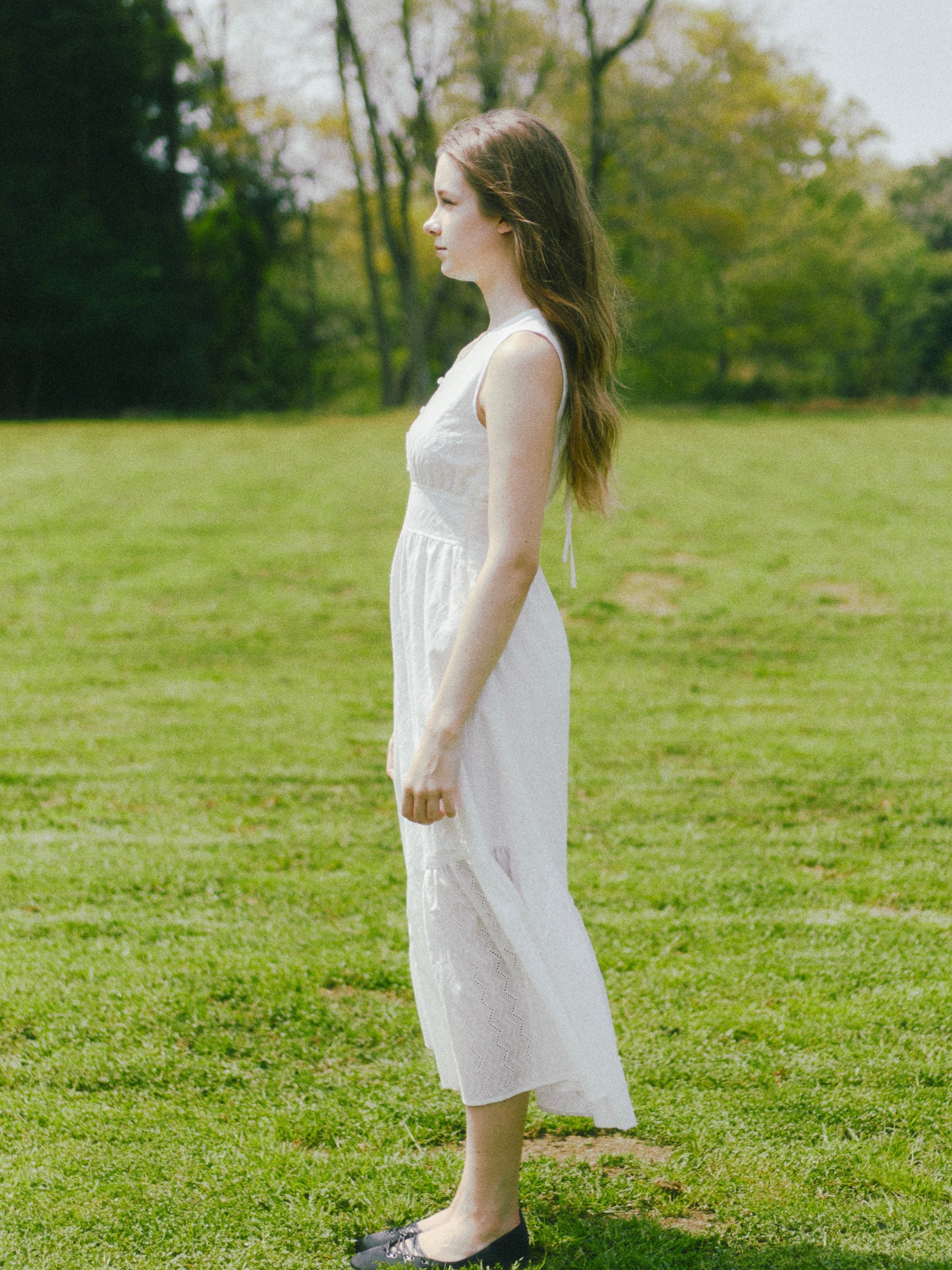 asymmetric cotton lace op