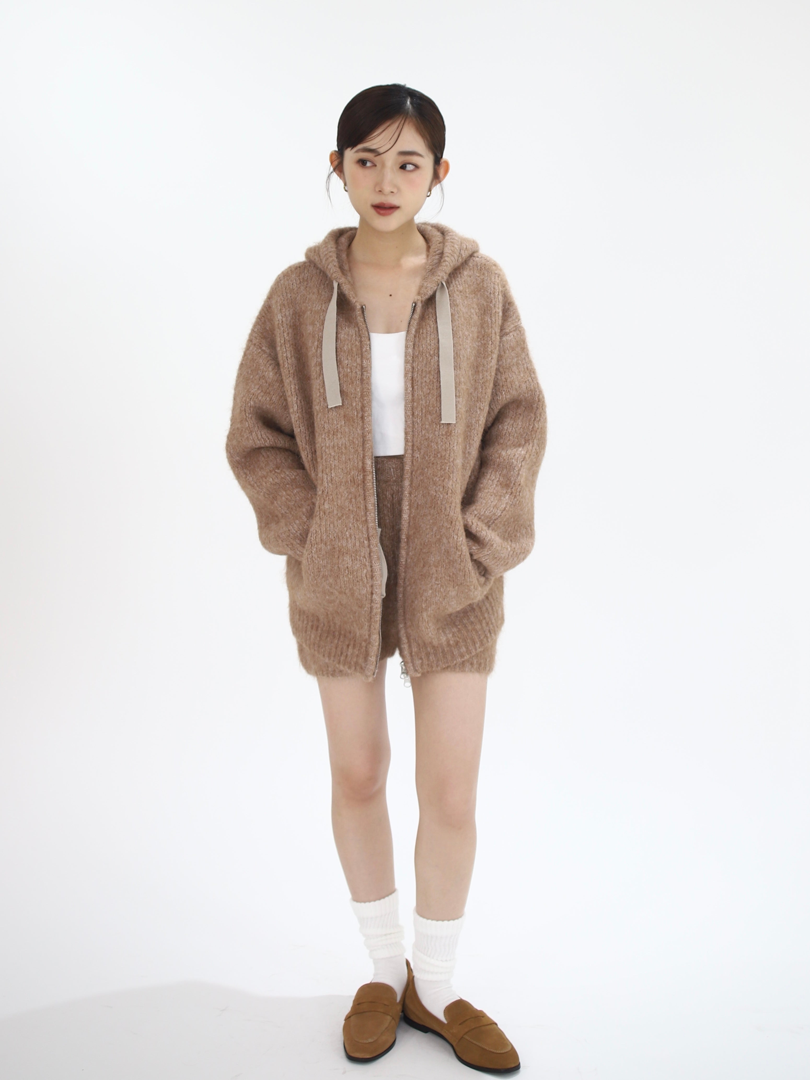 knit hoodie