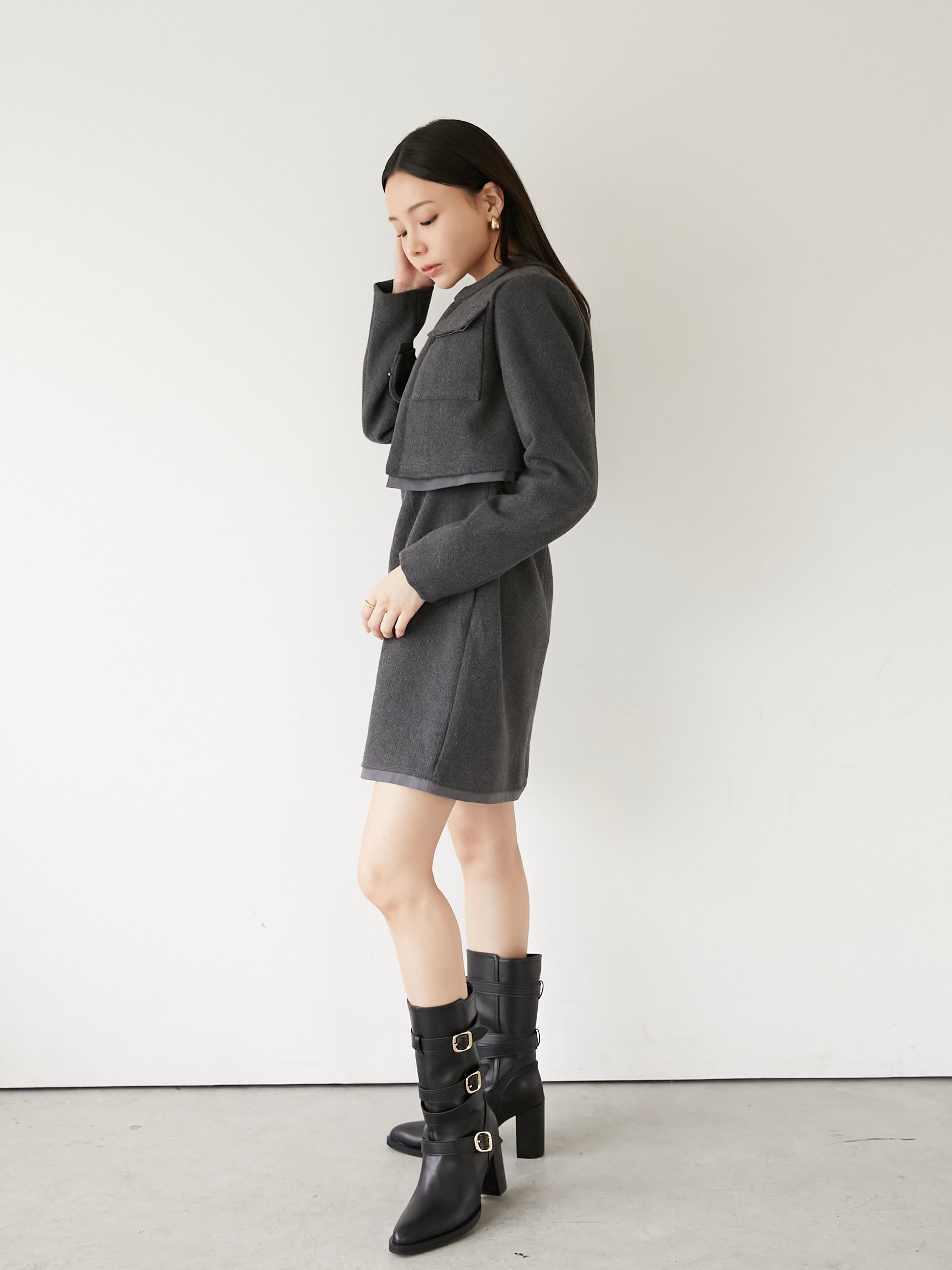 tweed short jacket