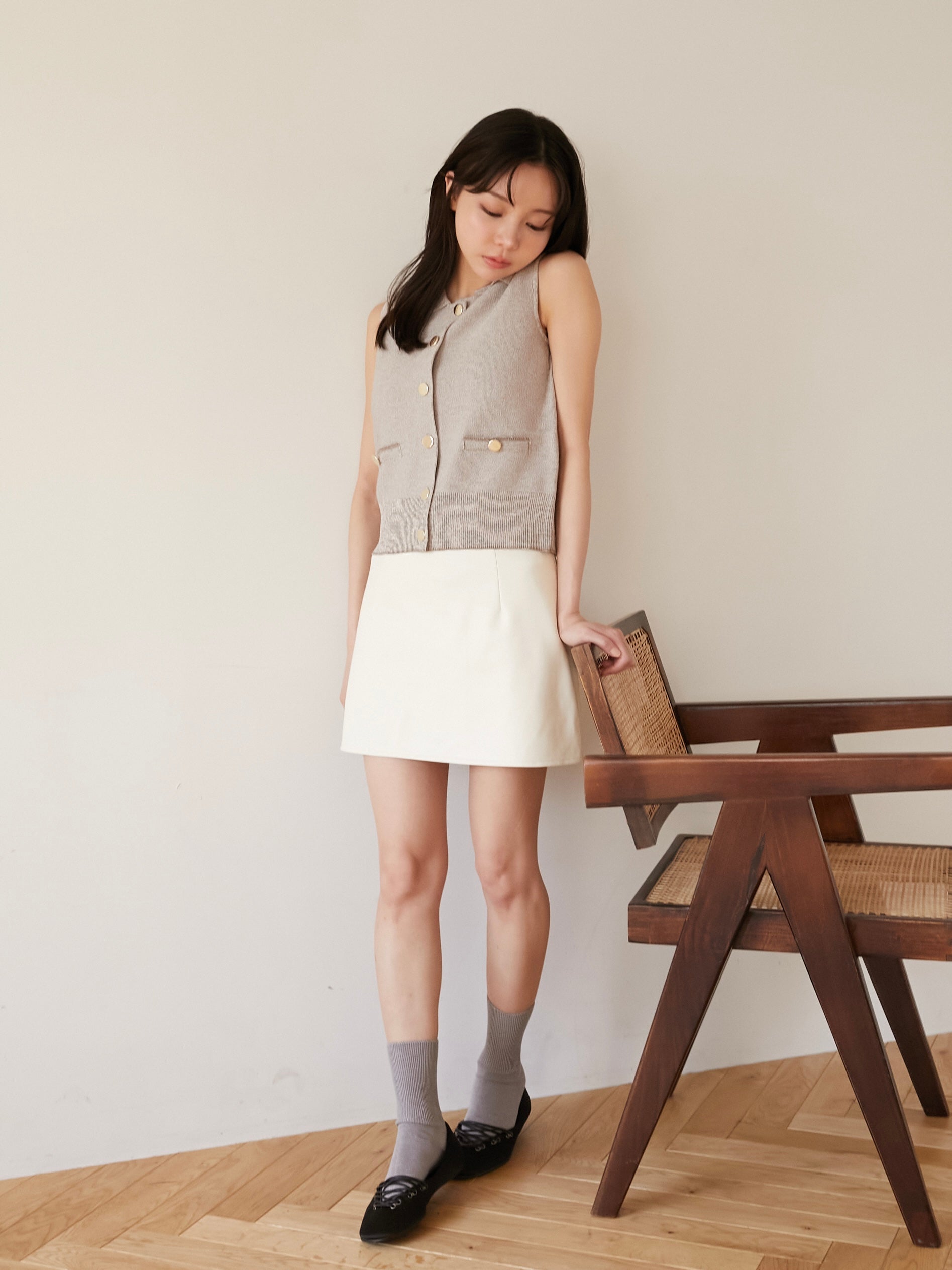 leather mini skirt｜期間限定10%OFF