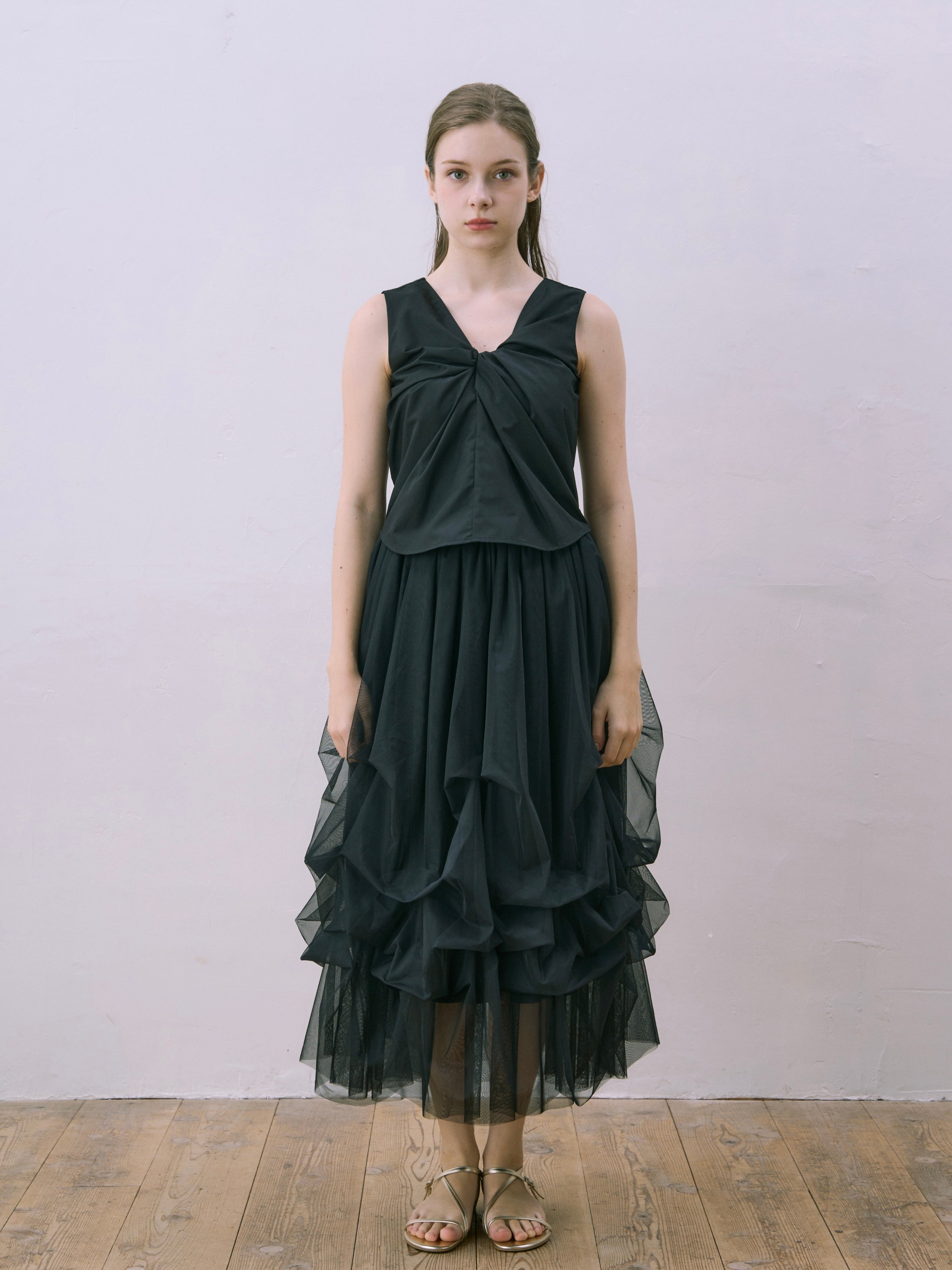 lily tulle long skirt