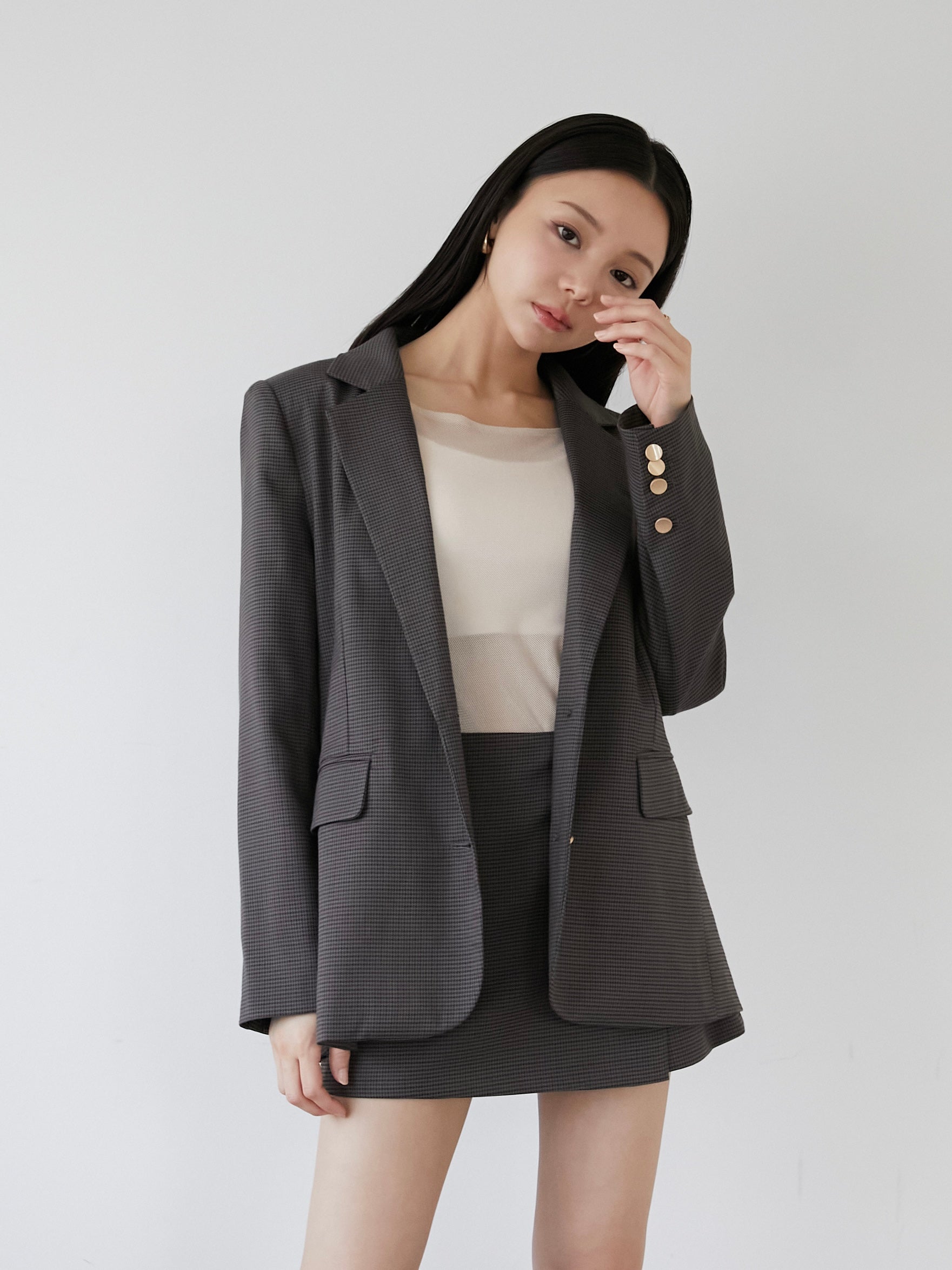 check tailored jacket
