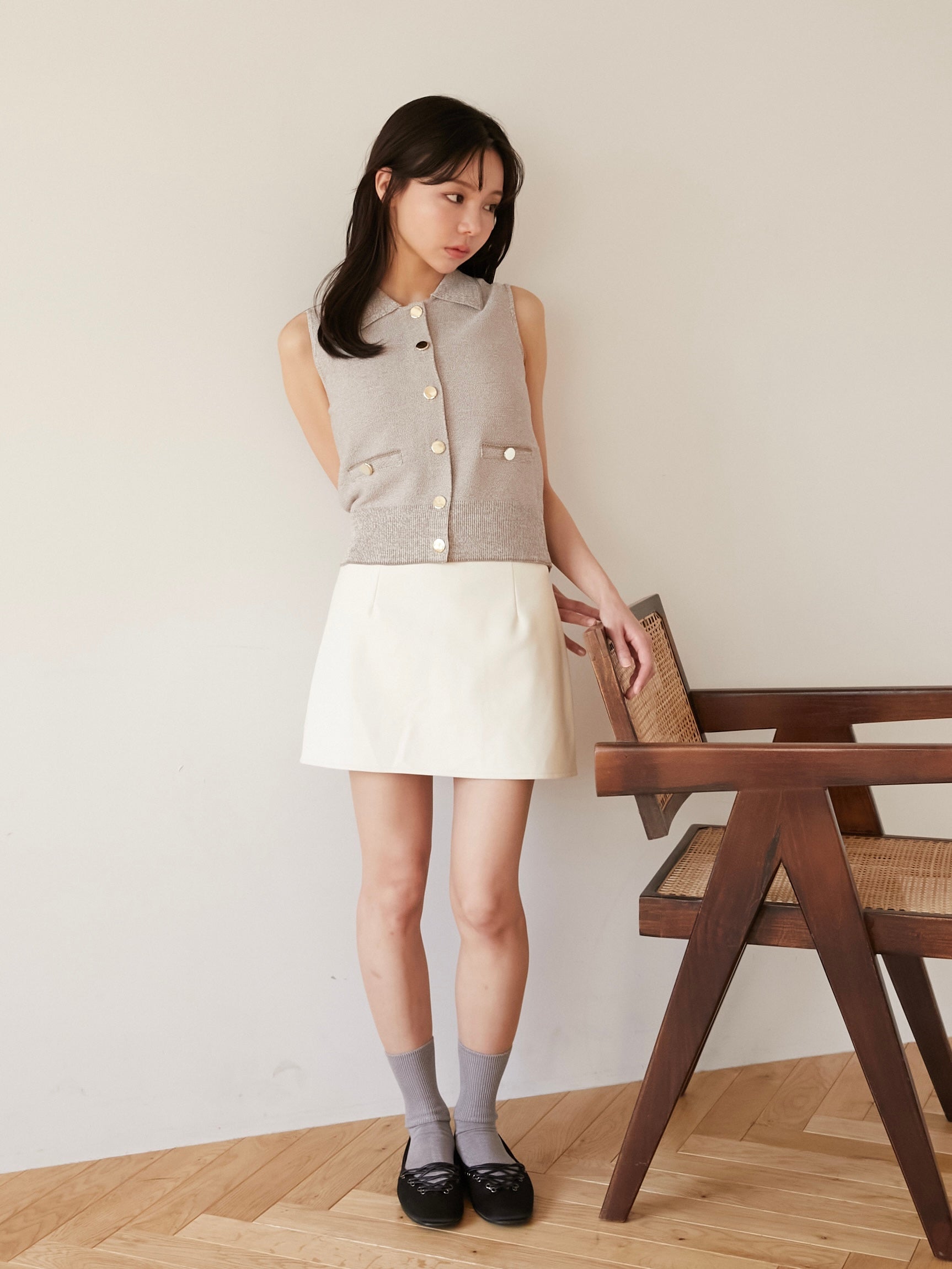 leather mini skirt｜期間限定10%OFF