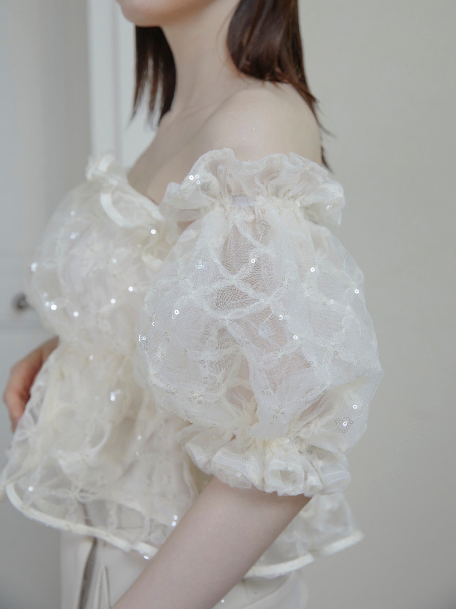 flor tulle blouse