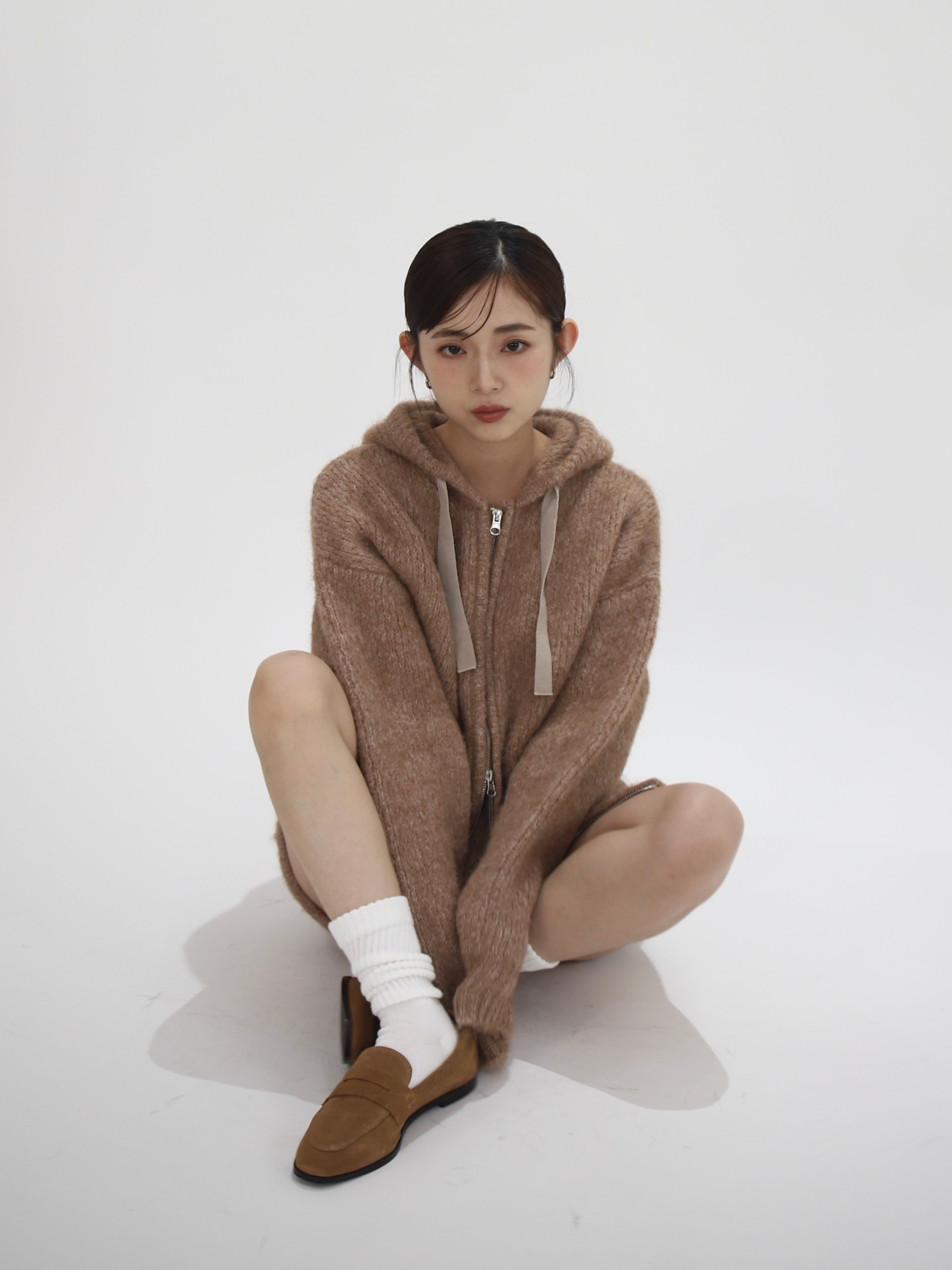 knit hoodie