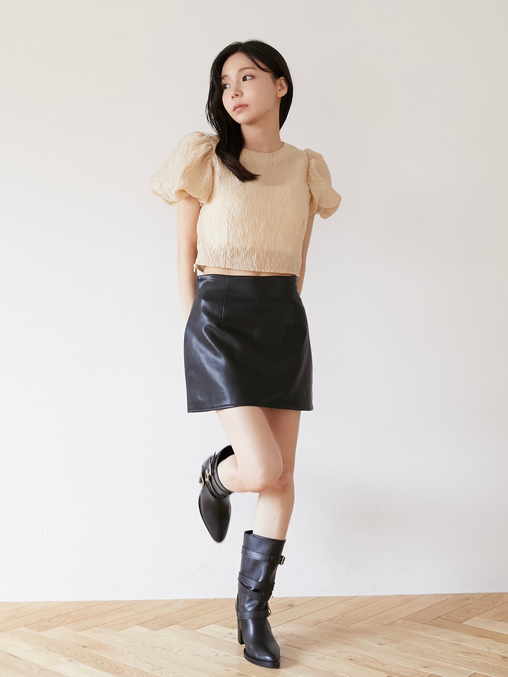 leather mini skirt｜期間限定10%OFF