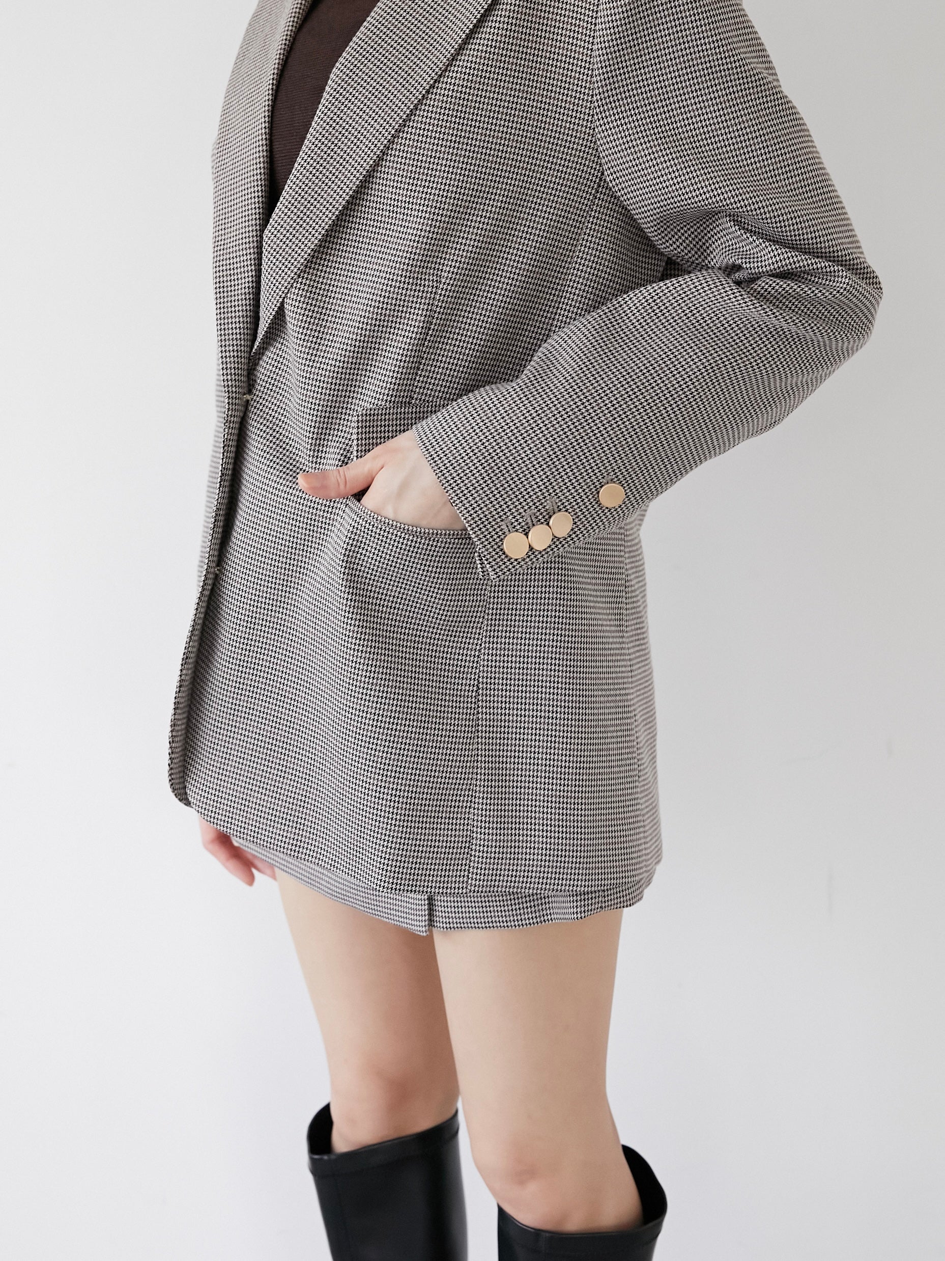 check tailored jacket