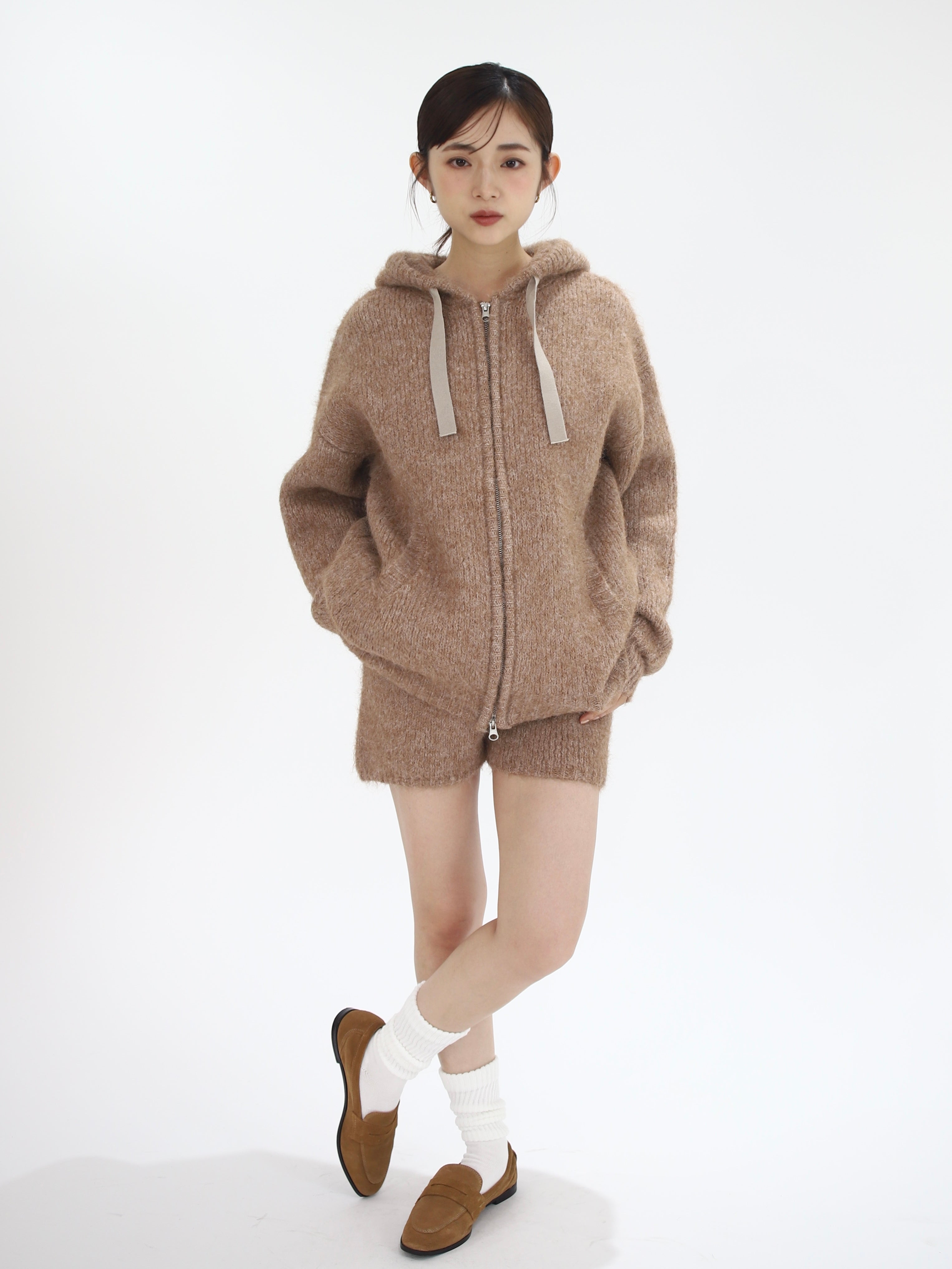 knit hoodie