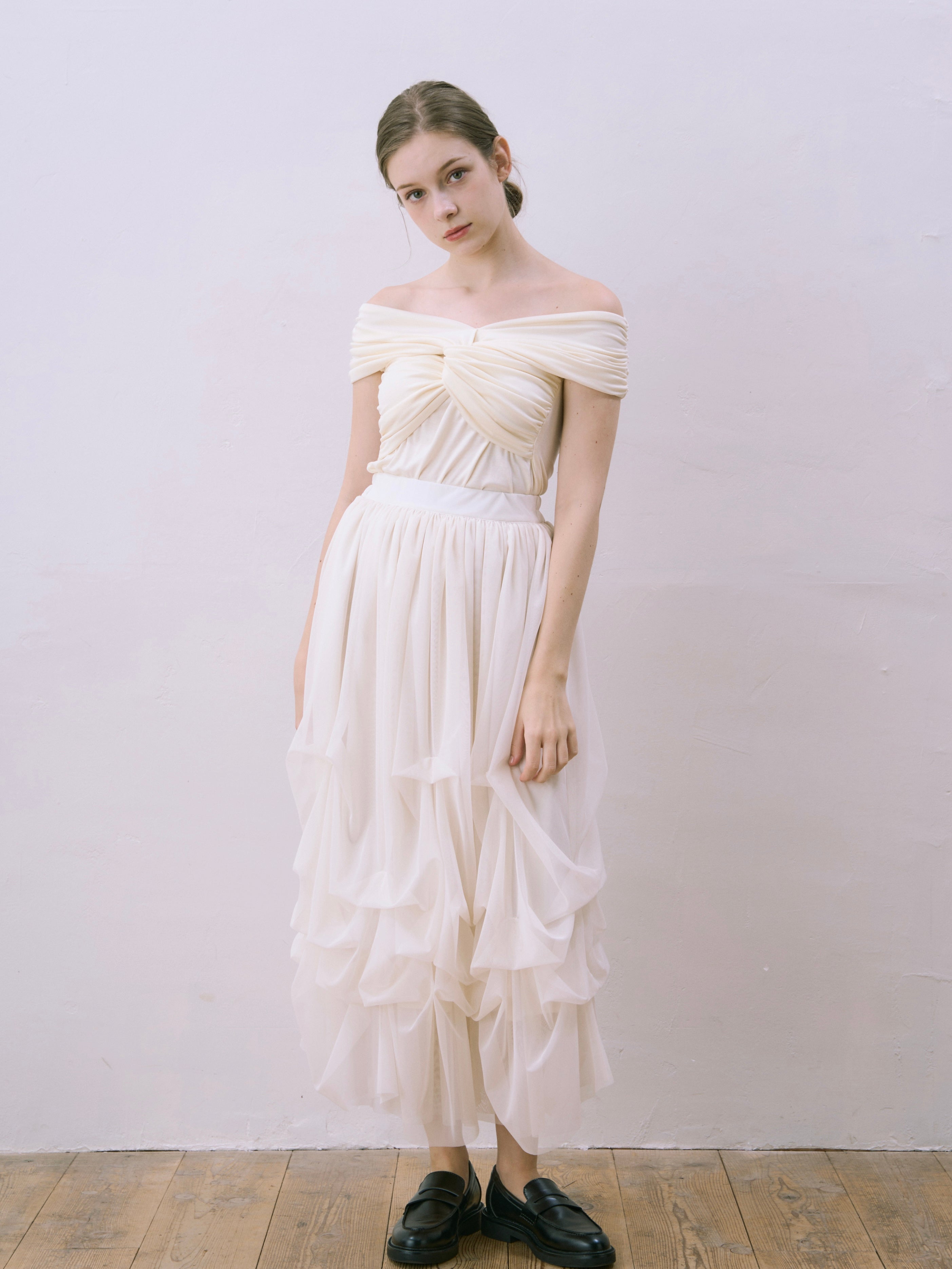 lily tulle long skirt