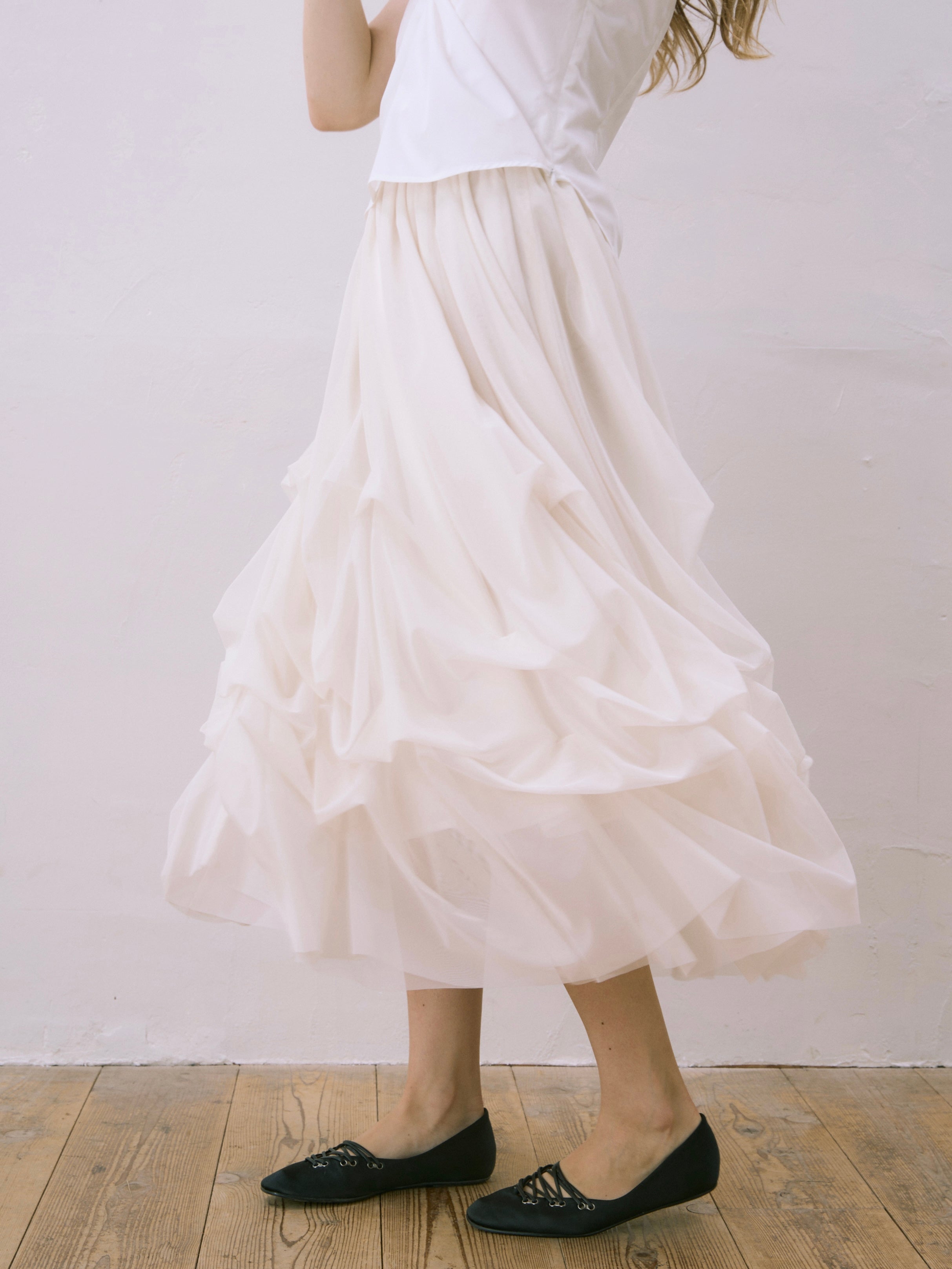 lily tulle long skirt