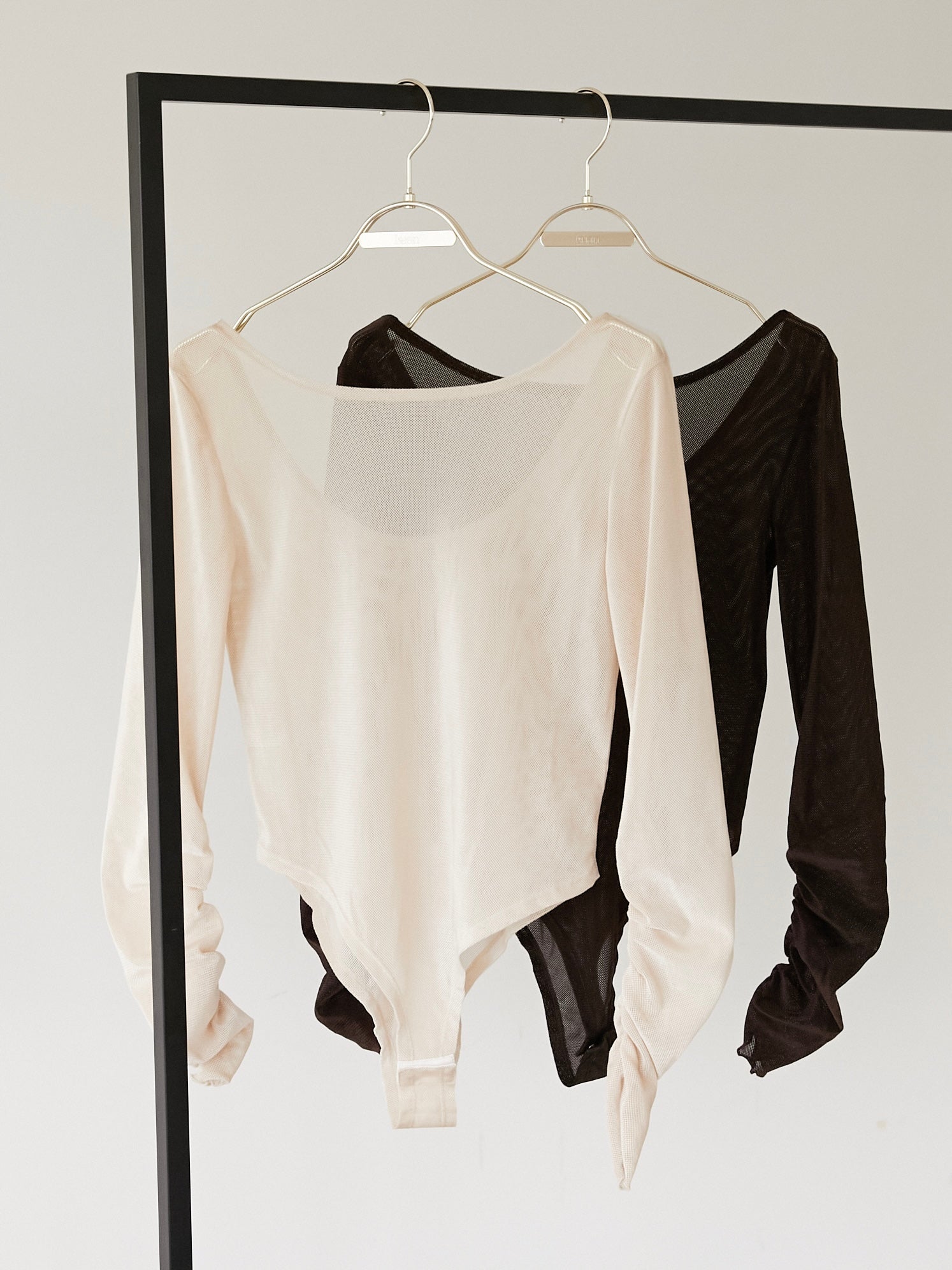 sheer velour body suit