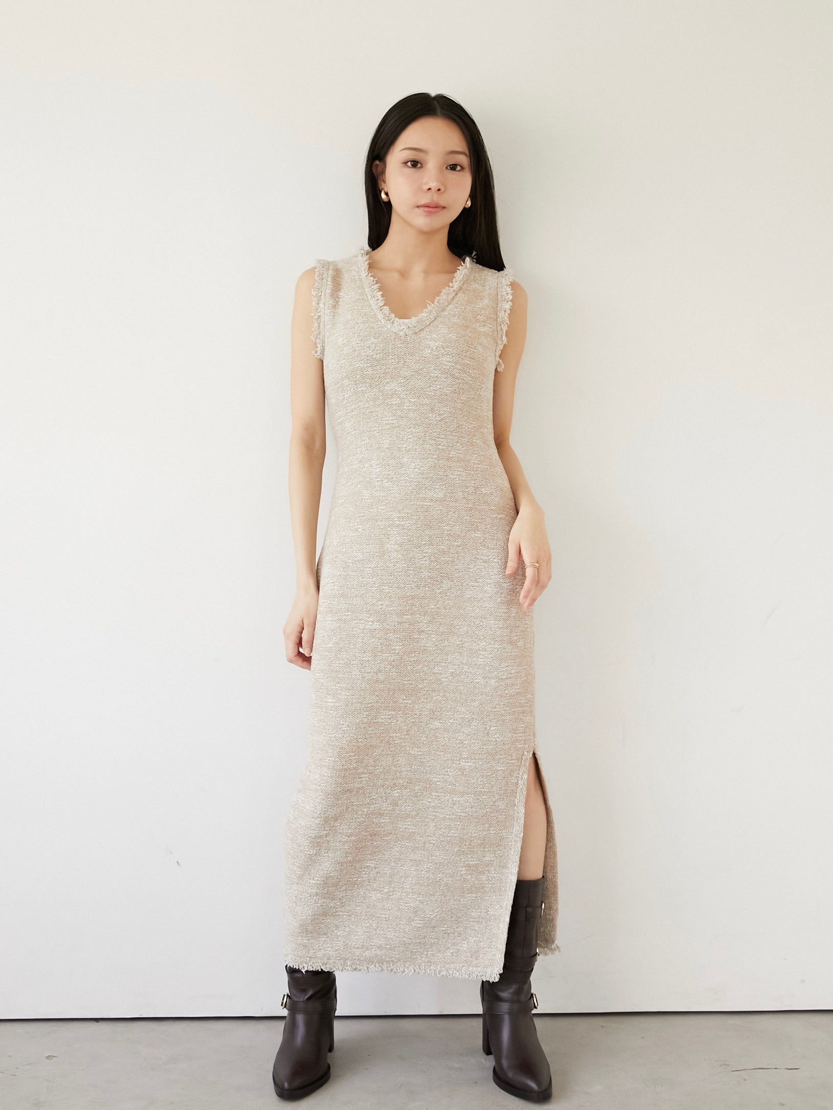 marble knit tweed op